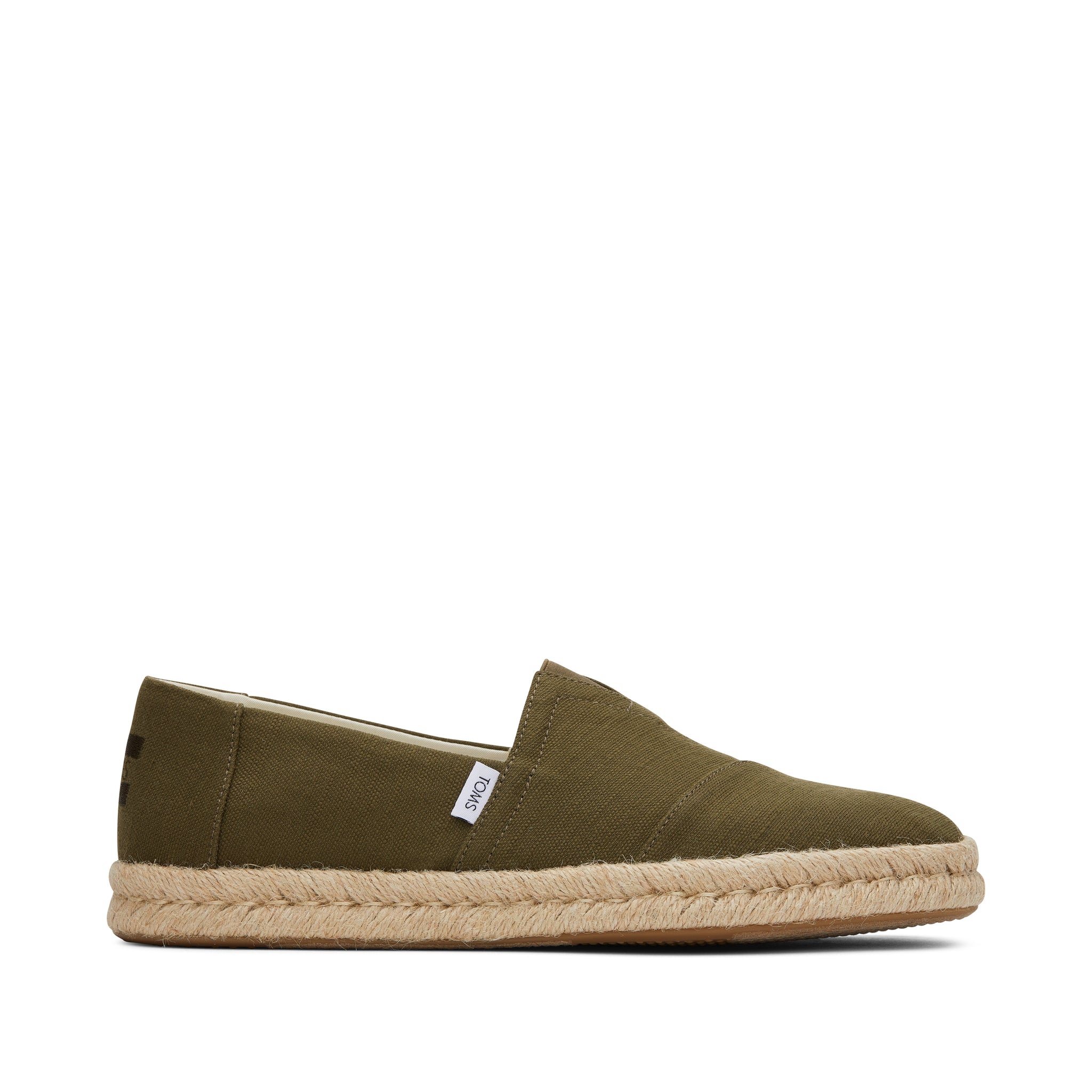Alpargata Rope 2.0 Espadrille Olive Recycled Cotton Slubby 