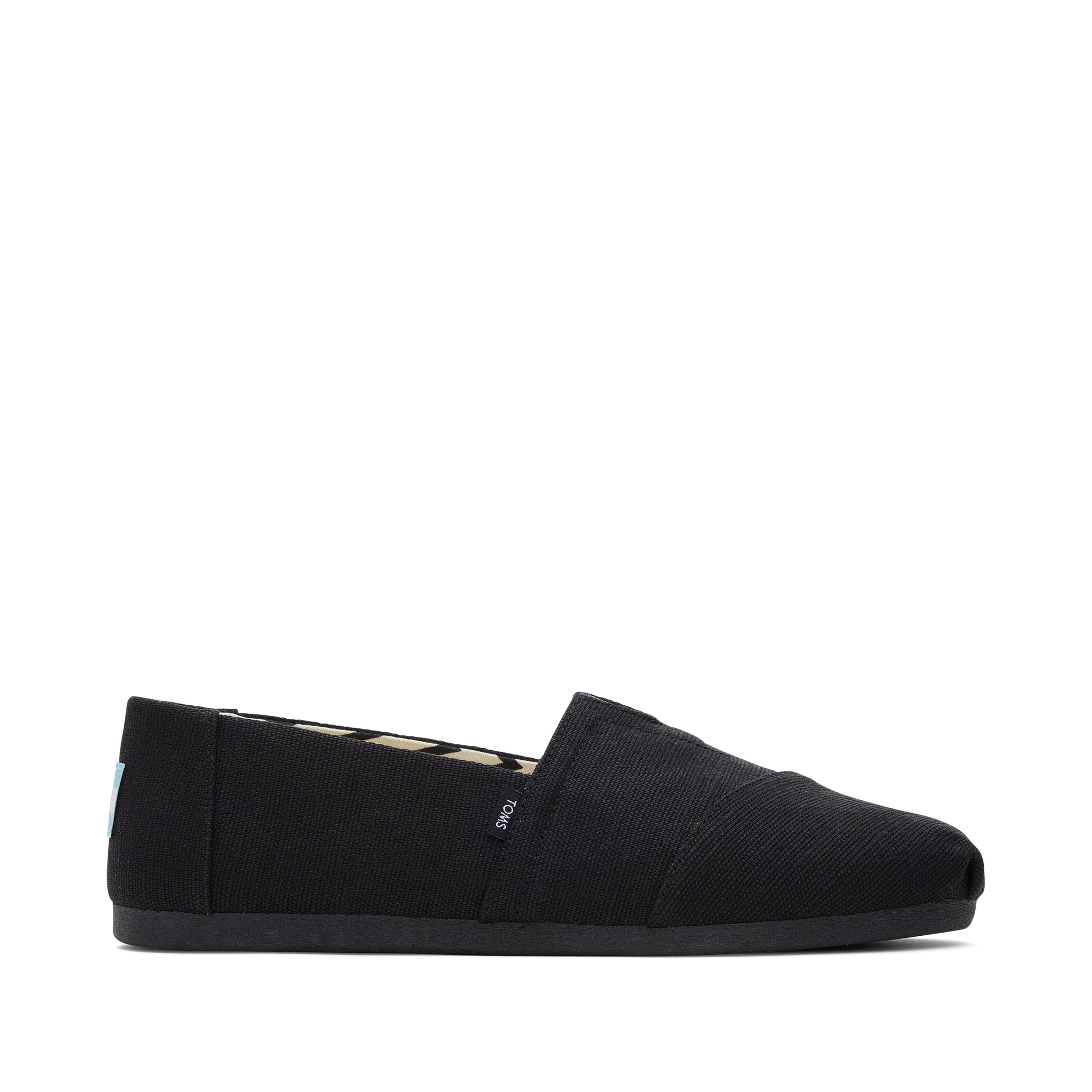 Mens Alpargata All Black Heritage Canvas Espadrille – TOMS.com display picture 1