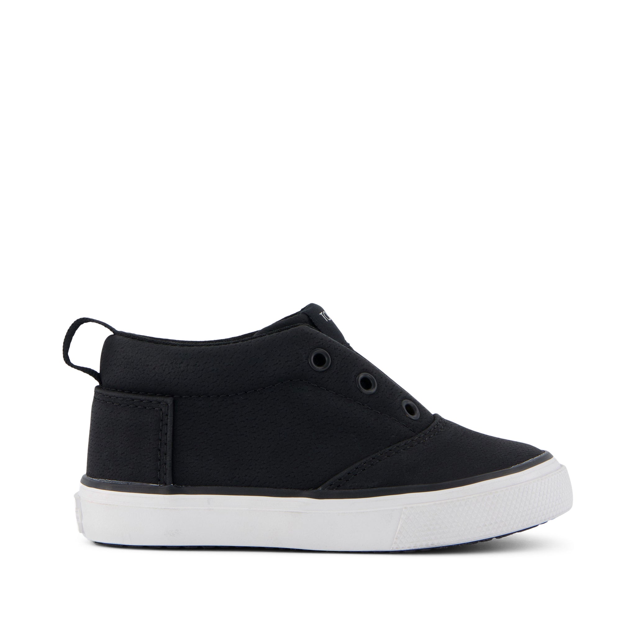 tom Fenix Mid Black Suede Toddler Sneaker – TOMS.com