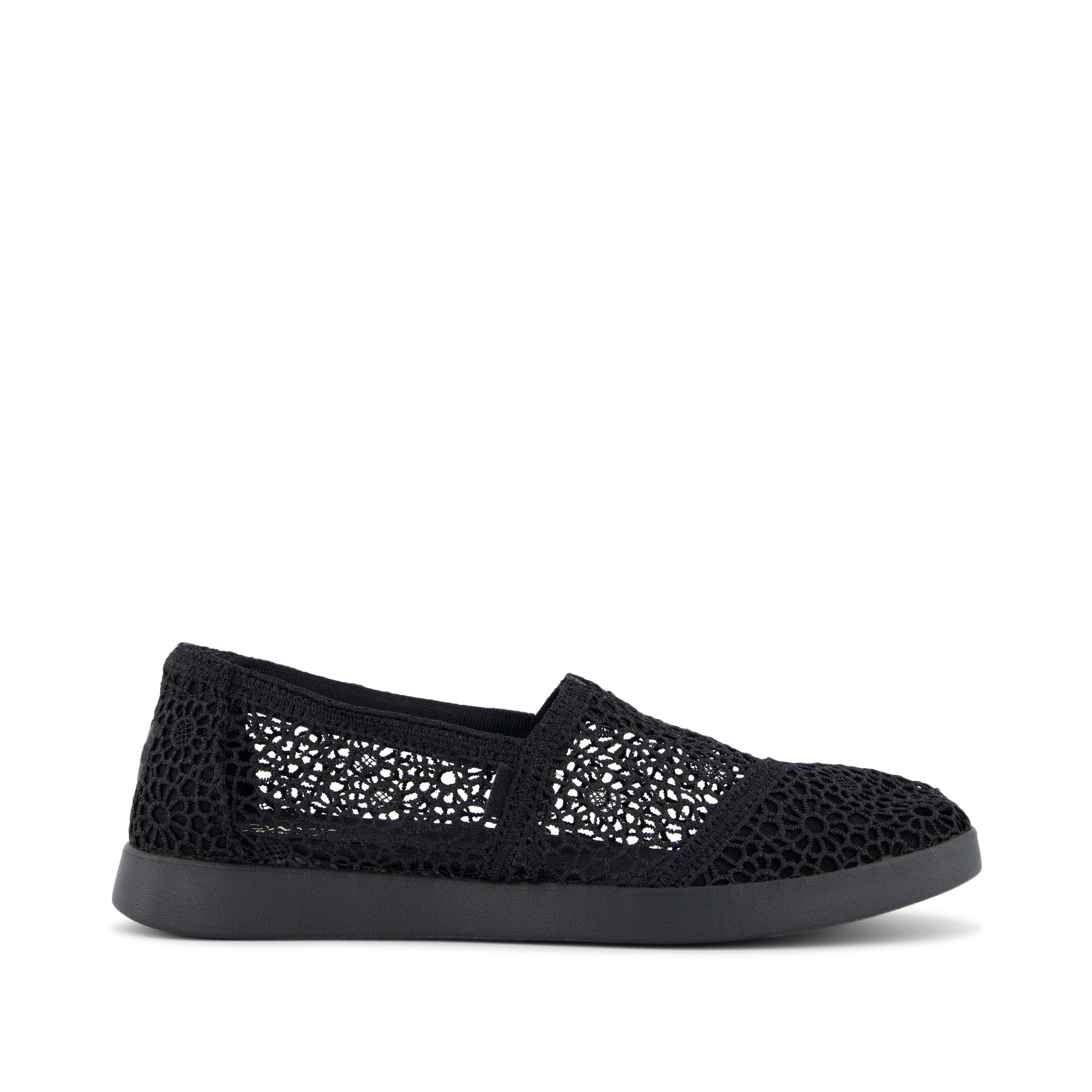 Womens Alpargata Plus Black Moroccan Crochet Espadrille – TOMS.com