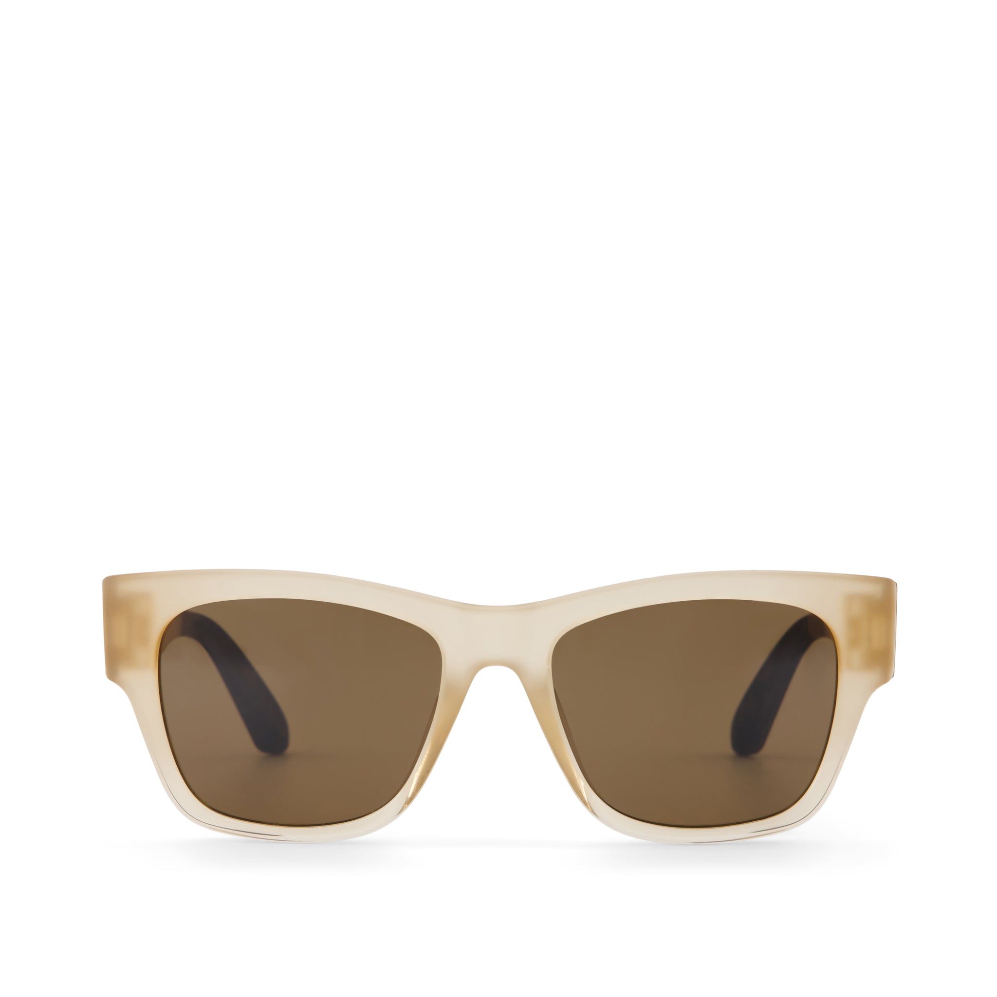 TOMS Clear Beige Frame Sunglasses with Brown Lenses Unisex Rome Brown Fade Sunglass – TOMS.com main image 4