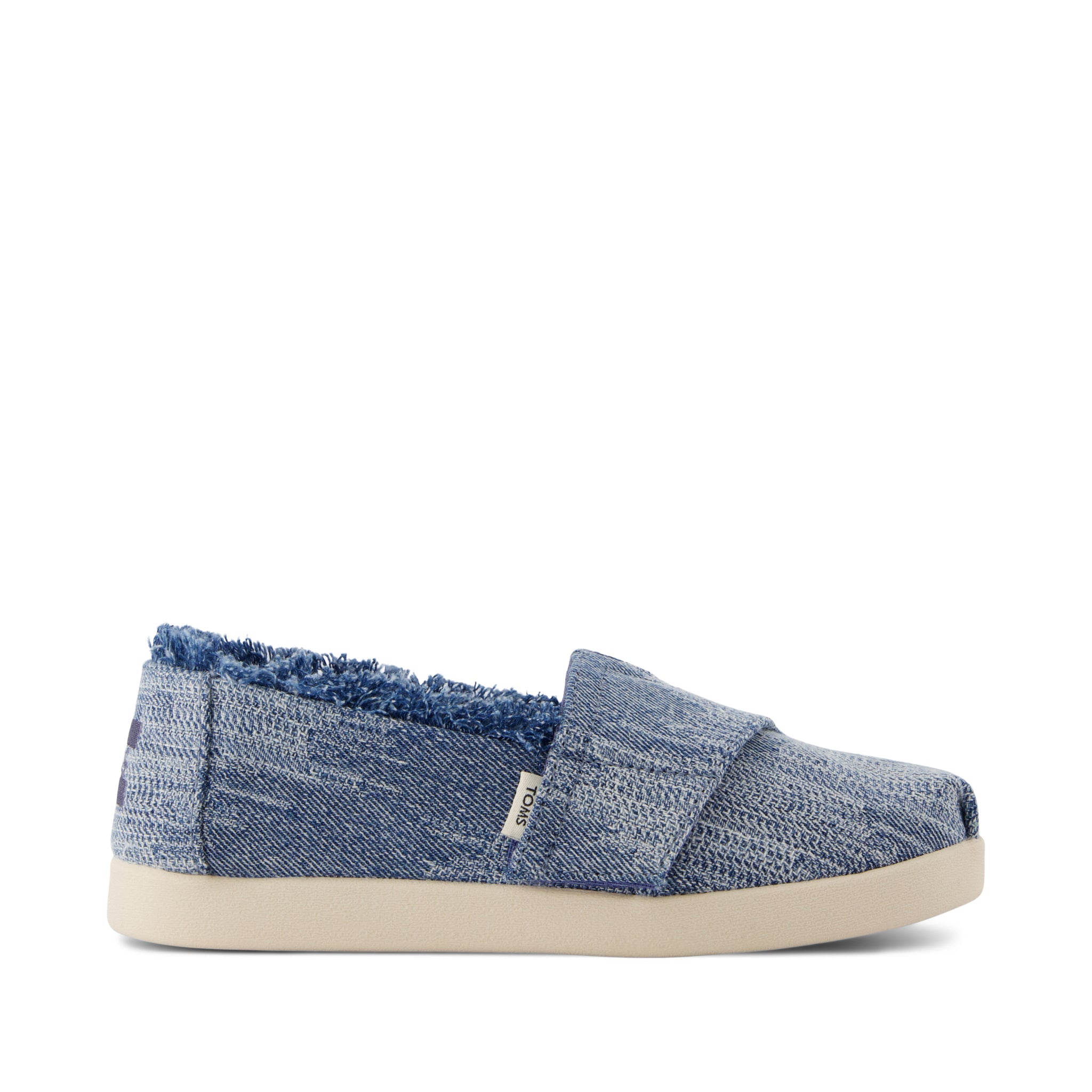 Alpargata Classic Kids Shoe Dark Sky Textured Denim – TOMS.com