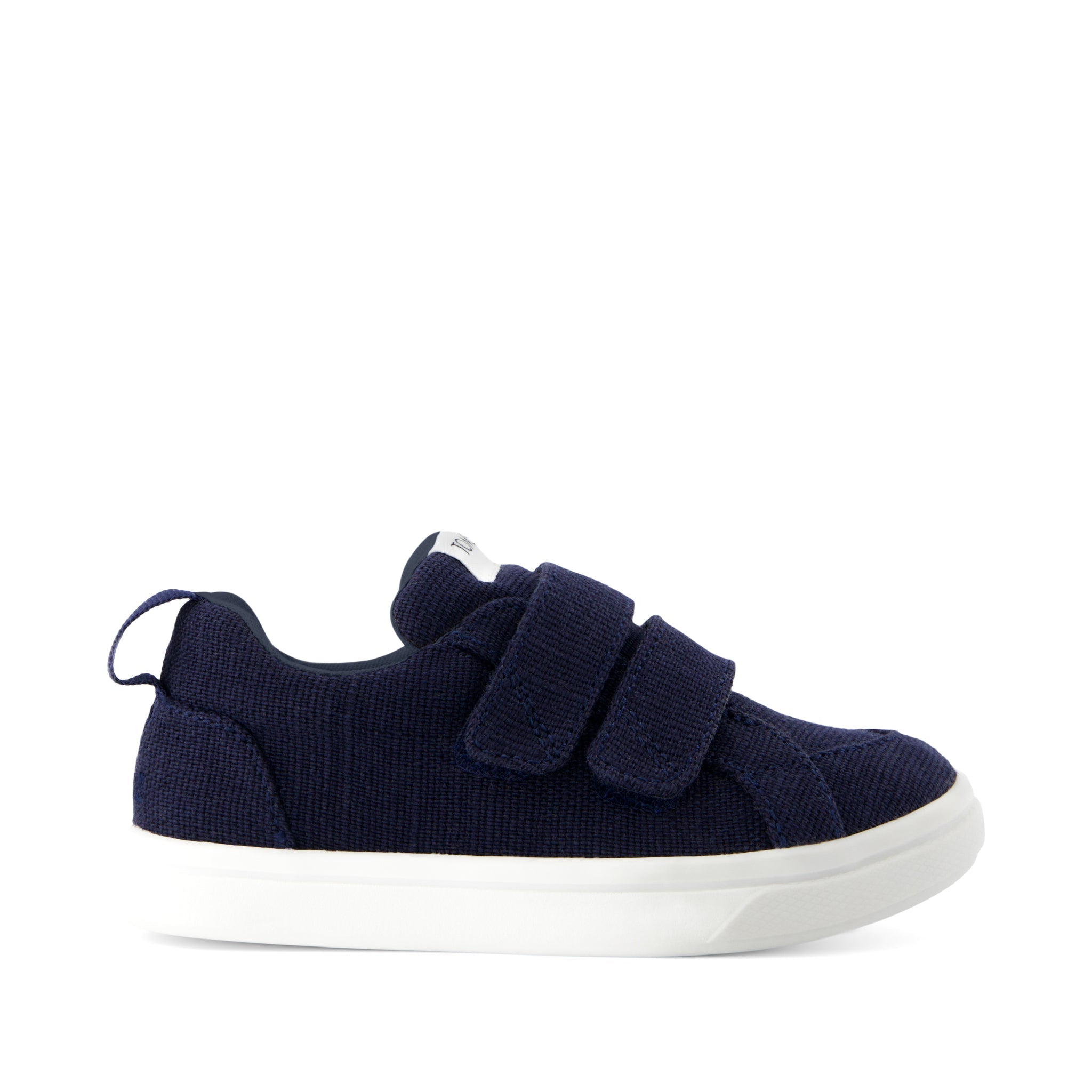 Cruz Double Strap Navy Heritage Canvas Toddler Sneaker – TOMS.com