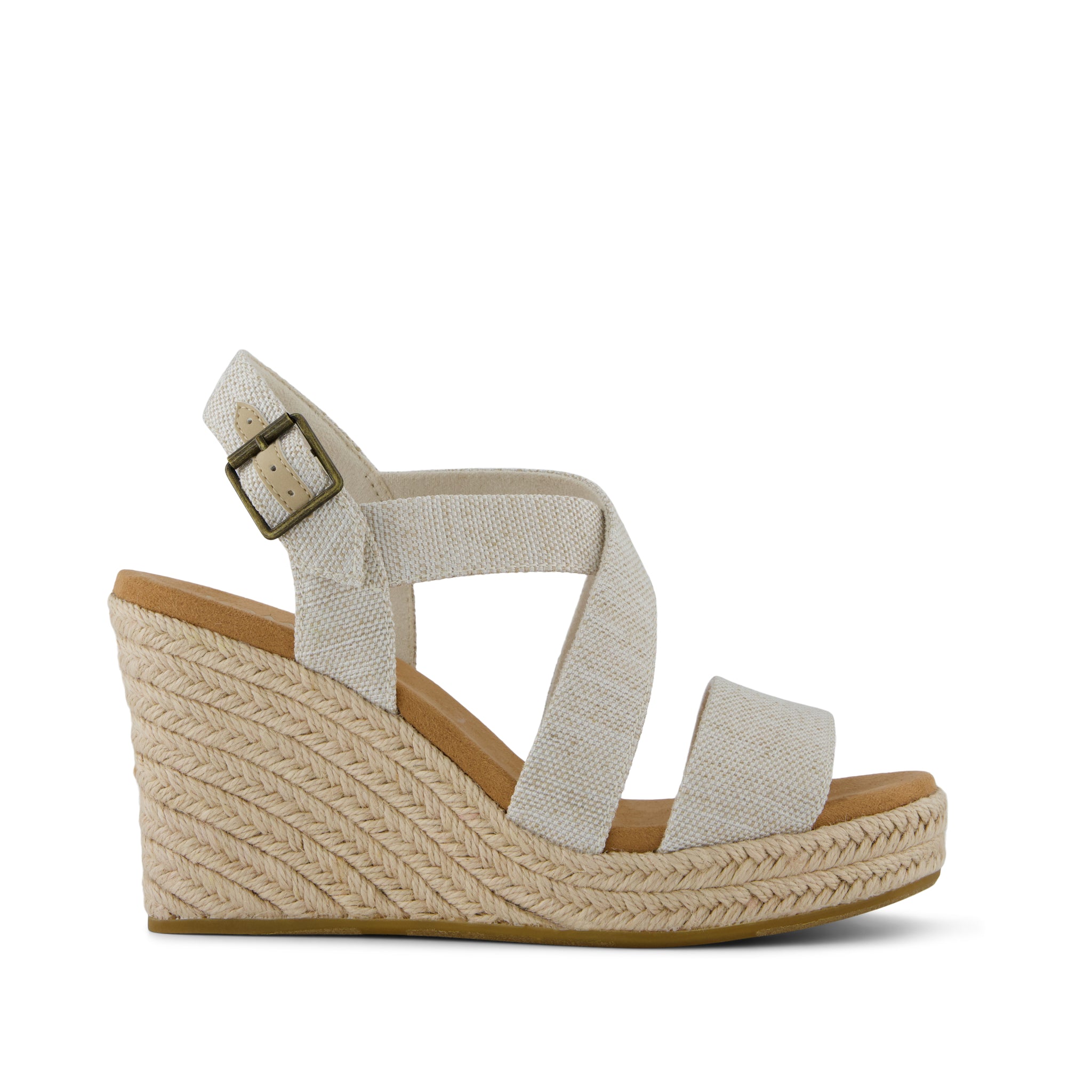 Alondra Wedge Sandal Natural Yarn Dye – TOMS.com display picture 1