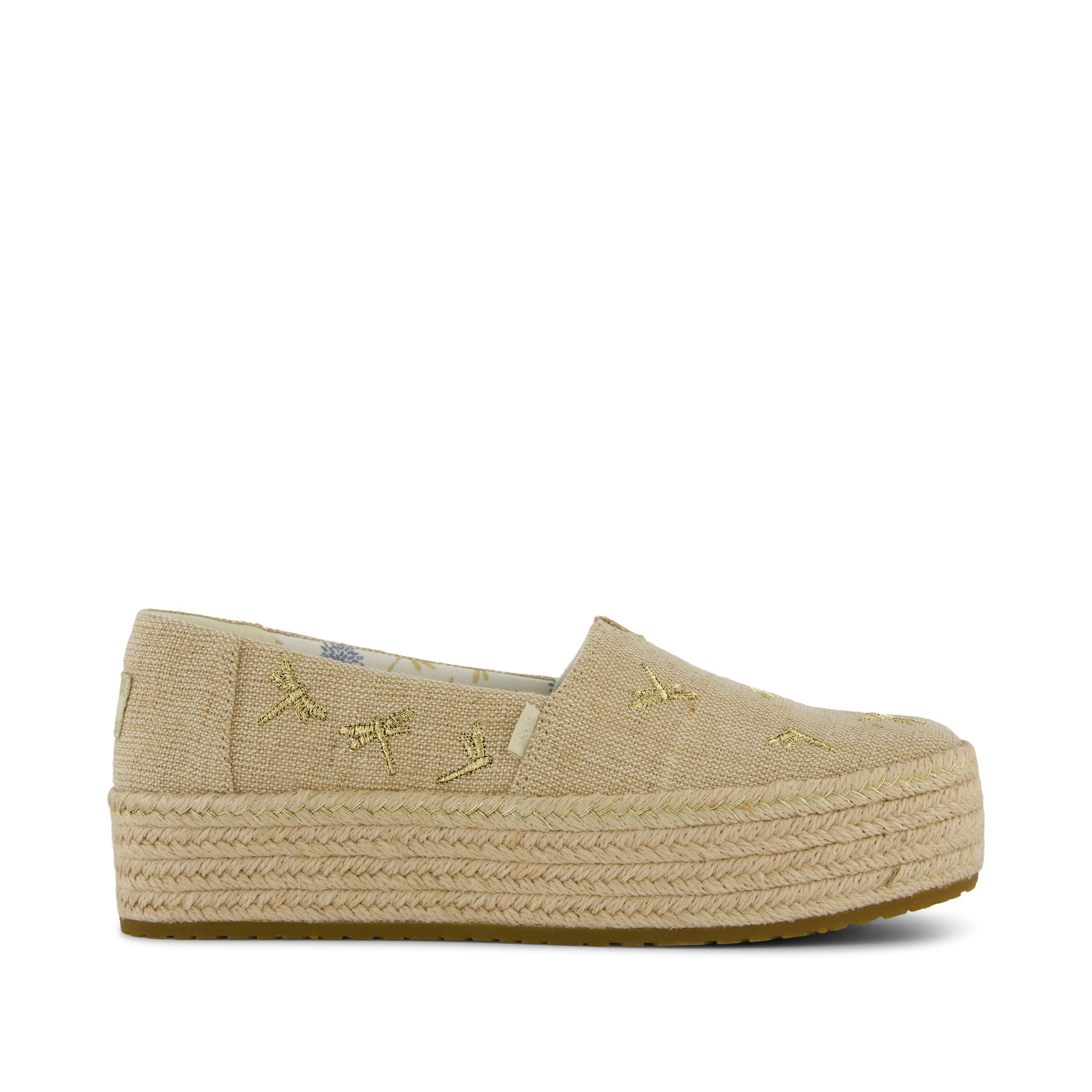 Valencia Platform Espadrille Natural Undyed Metallic  display picture 1