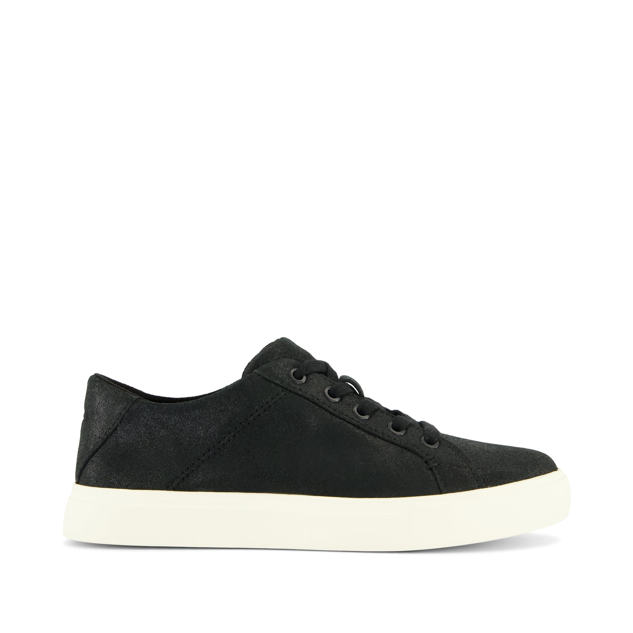 Womens Kameron Lace-Up Sneaker Black Metallic Suede – TOMS.com