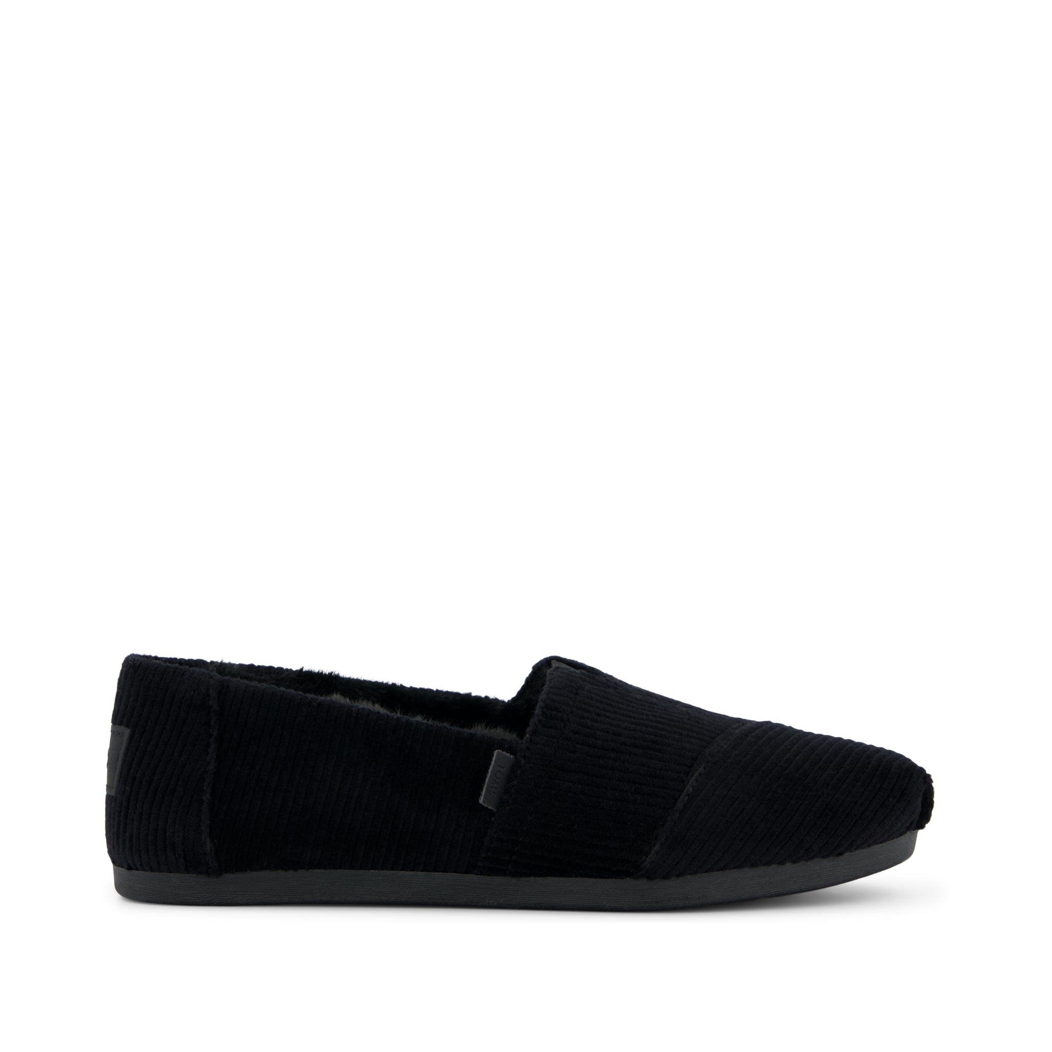 Womens Alpargata Classic Black Velvet Faux Fur – TOMS.com