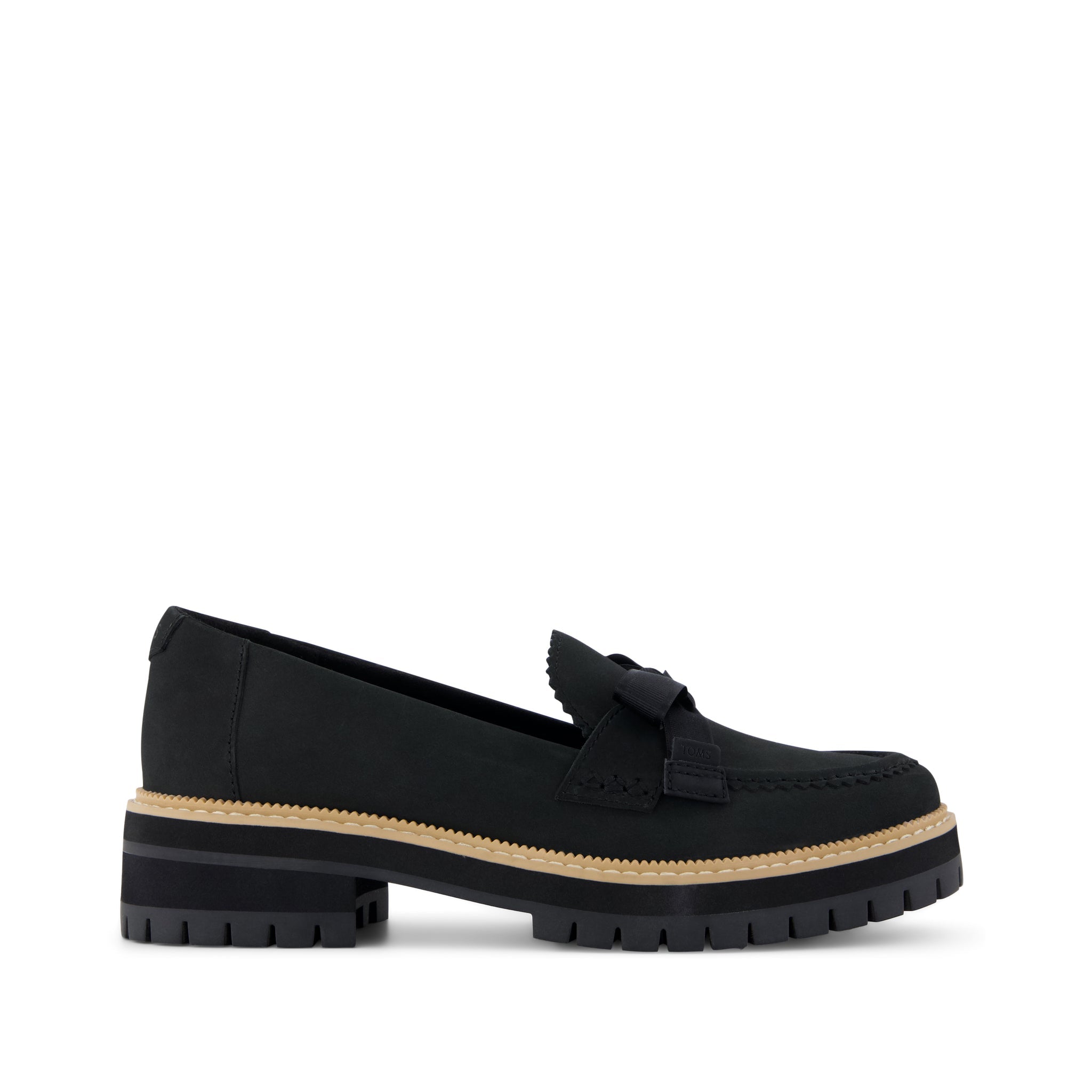 Womens Cara Bow Loafer Black Leather – TOMS.com