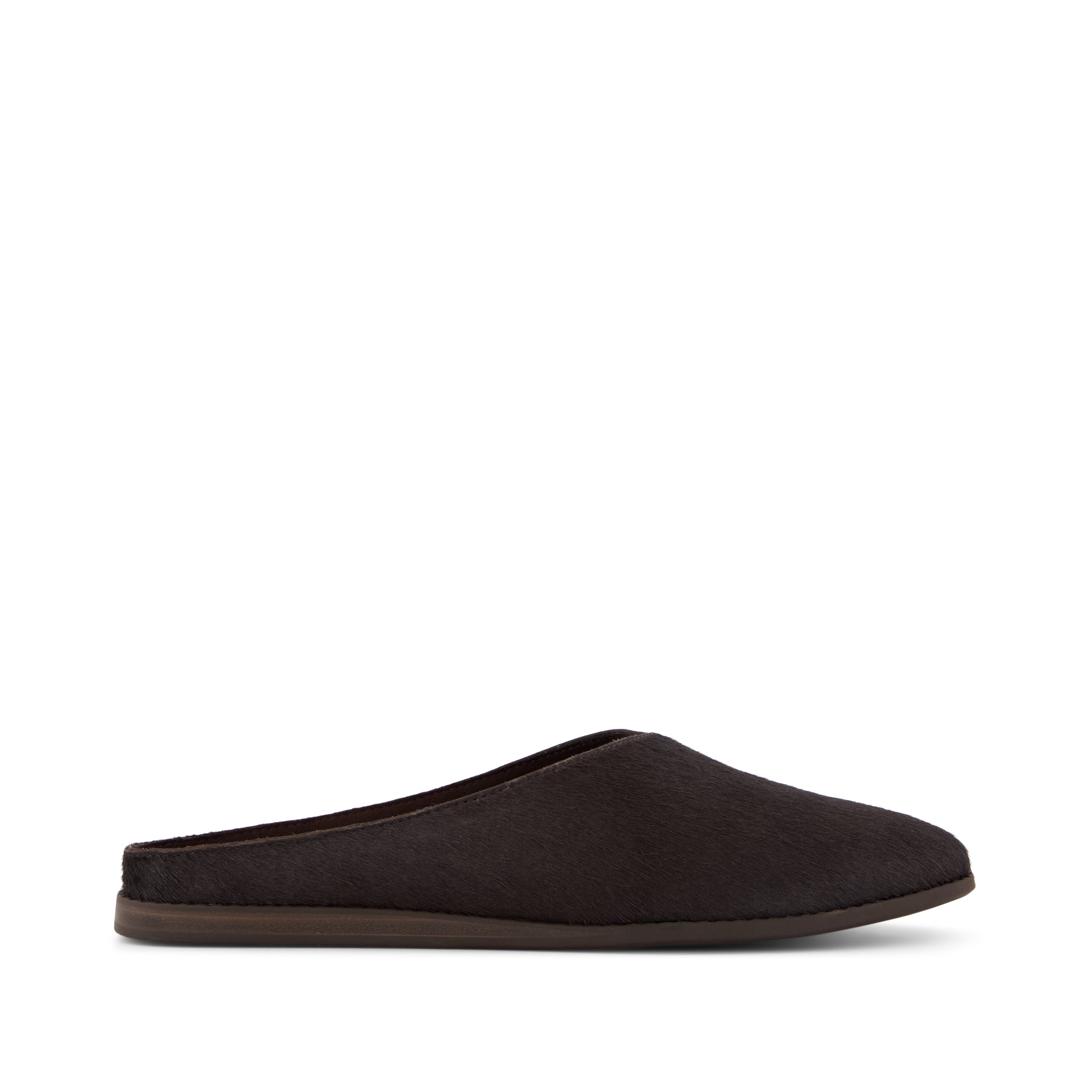 Womens Amelia Mule Chocolate Brown Hair Leather – TOMS.com