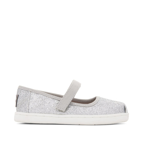 Mary Jane Silver Toddler Shoe Side View