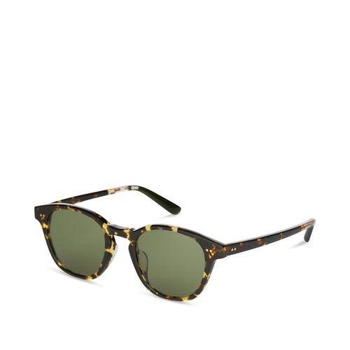 Wyatt Havana Handcrafted Sunglasses Side View