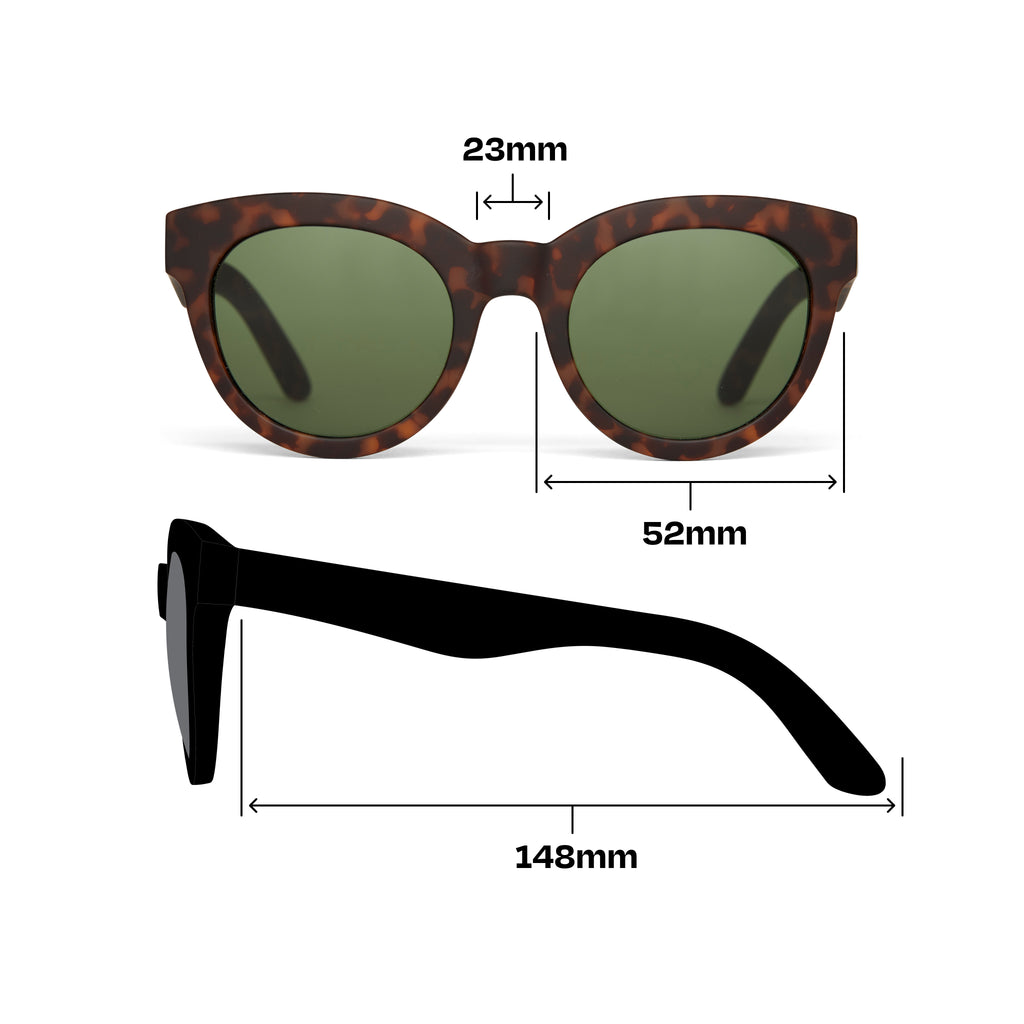 Florentin Black Tortoise Traveler Sunglasses
