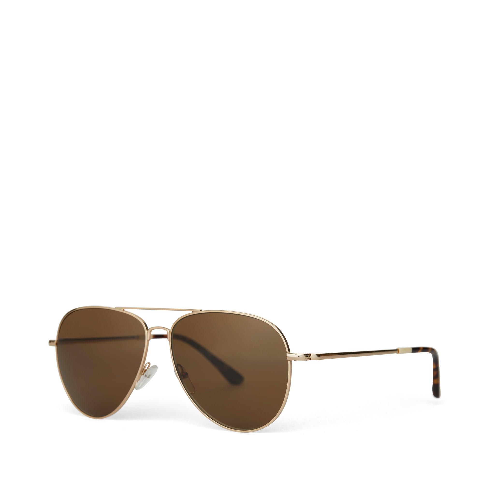 トムソン Hudson Shiny Gold Frame Solid Brown Polarized Lens – TOMS.com