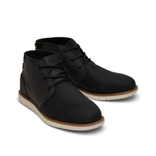Navi Black Water Resistant Boot Front View