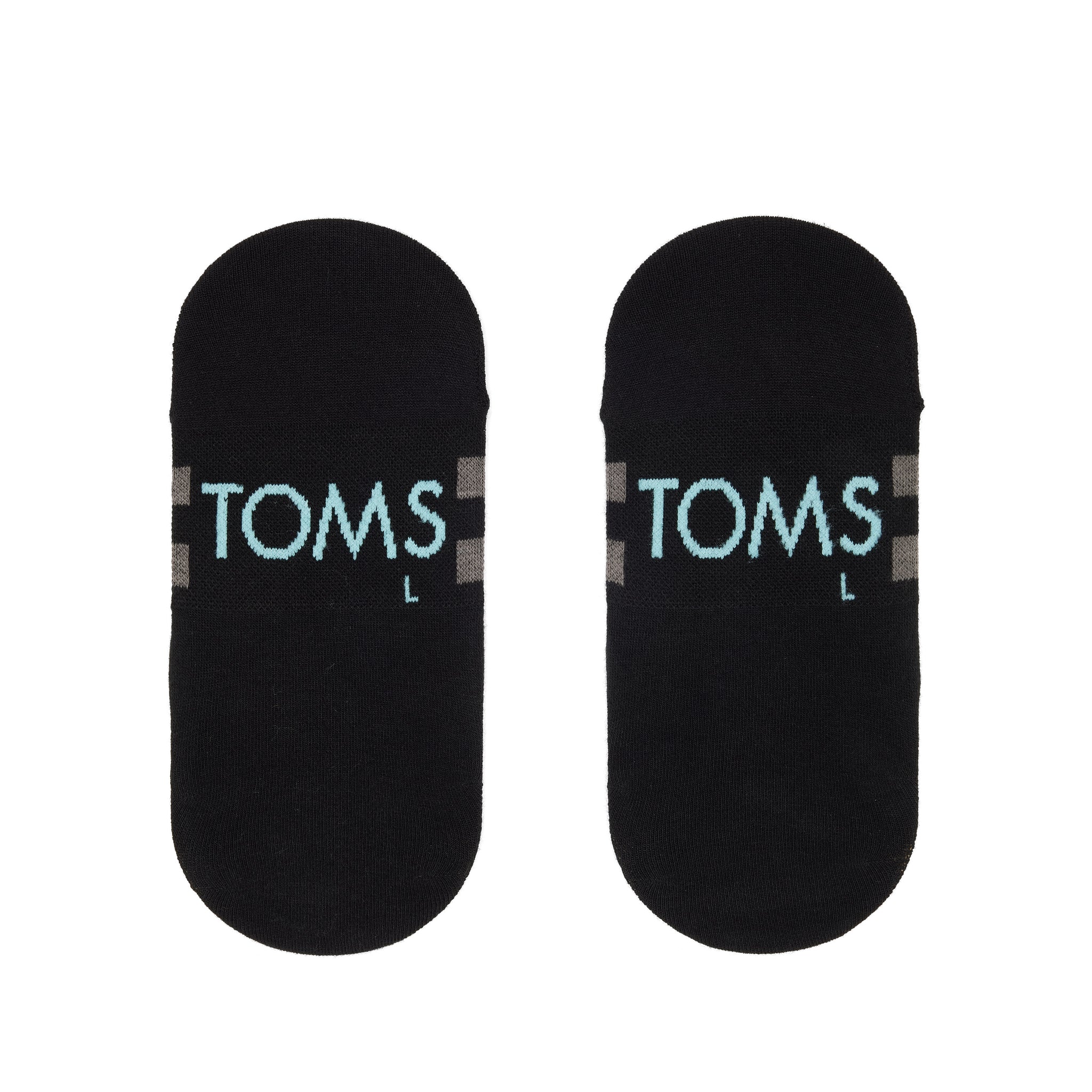 Classic No Show Socks Black Back View