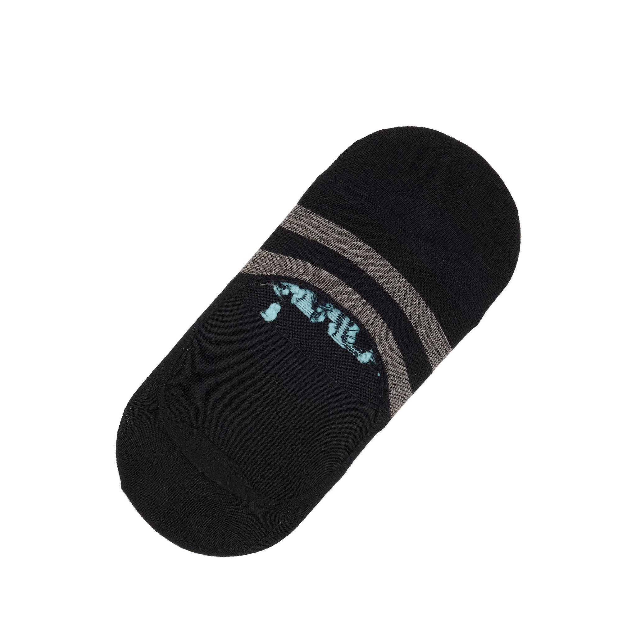 Classic No Show Socks Black Front View