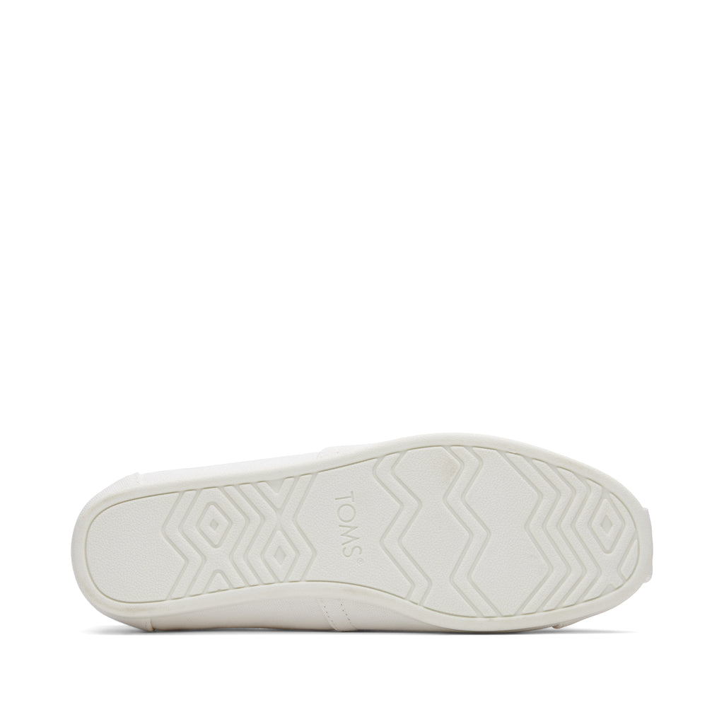 Alpargata White Recycled Cotton Canvas Bottom Sole View