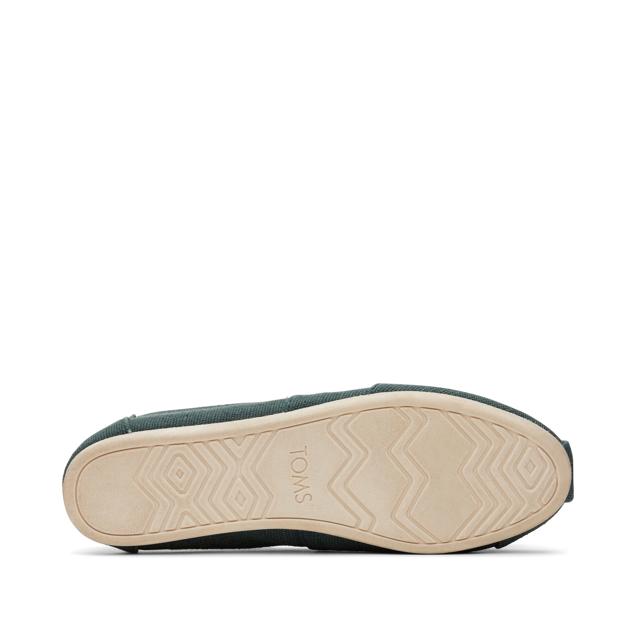 Alpargata Green Heritage Canvas Bottom Sole View