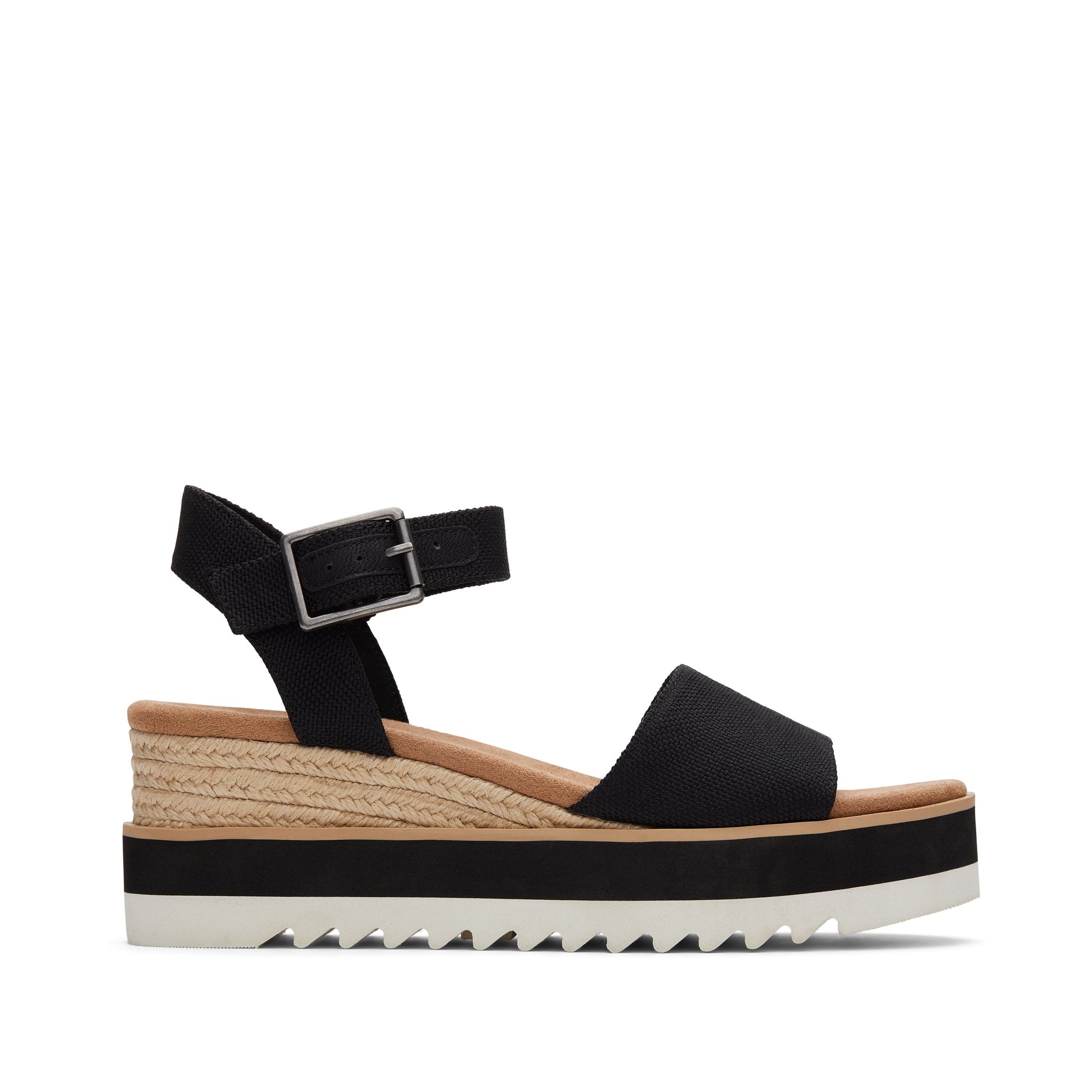 Toms Diana Wedge Sandal, Black / 8