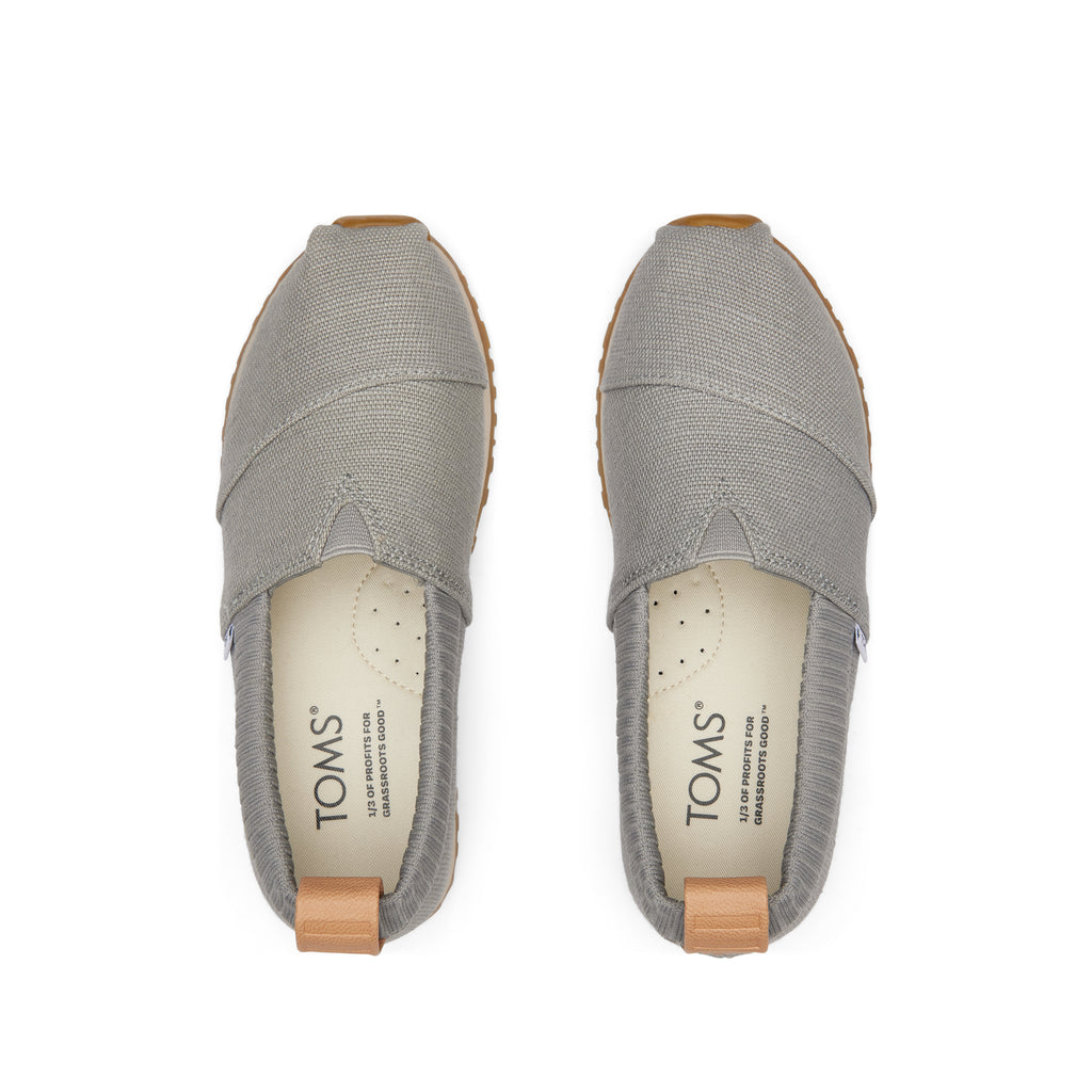 Youth Resident Drizzle Grey Heritage Canvas Kids Sneaker Top View