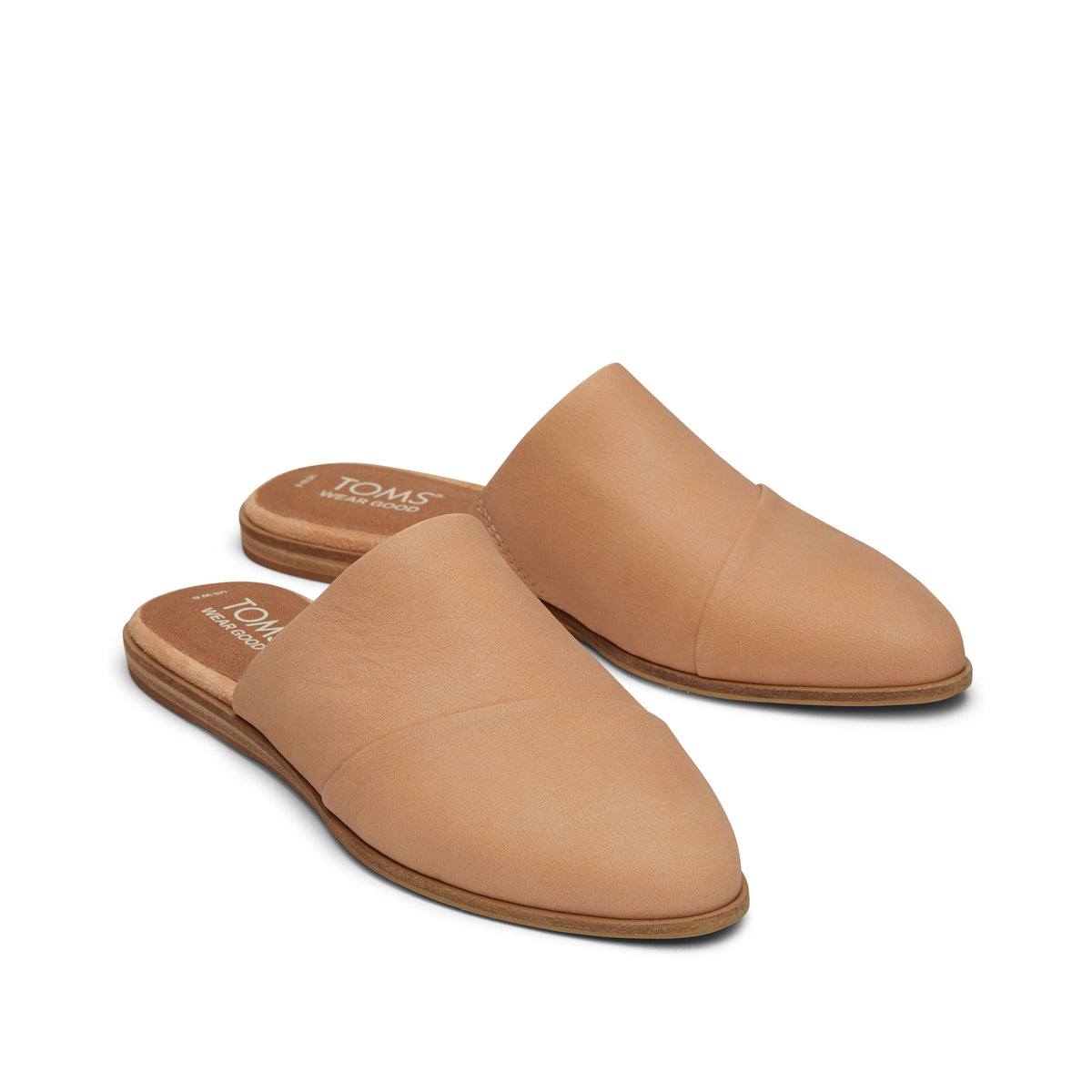 Jade Tan Leather Slip On Flat – TOMS.com display picture 3