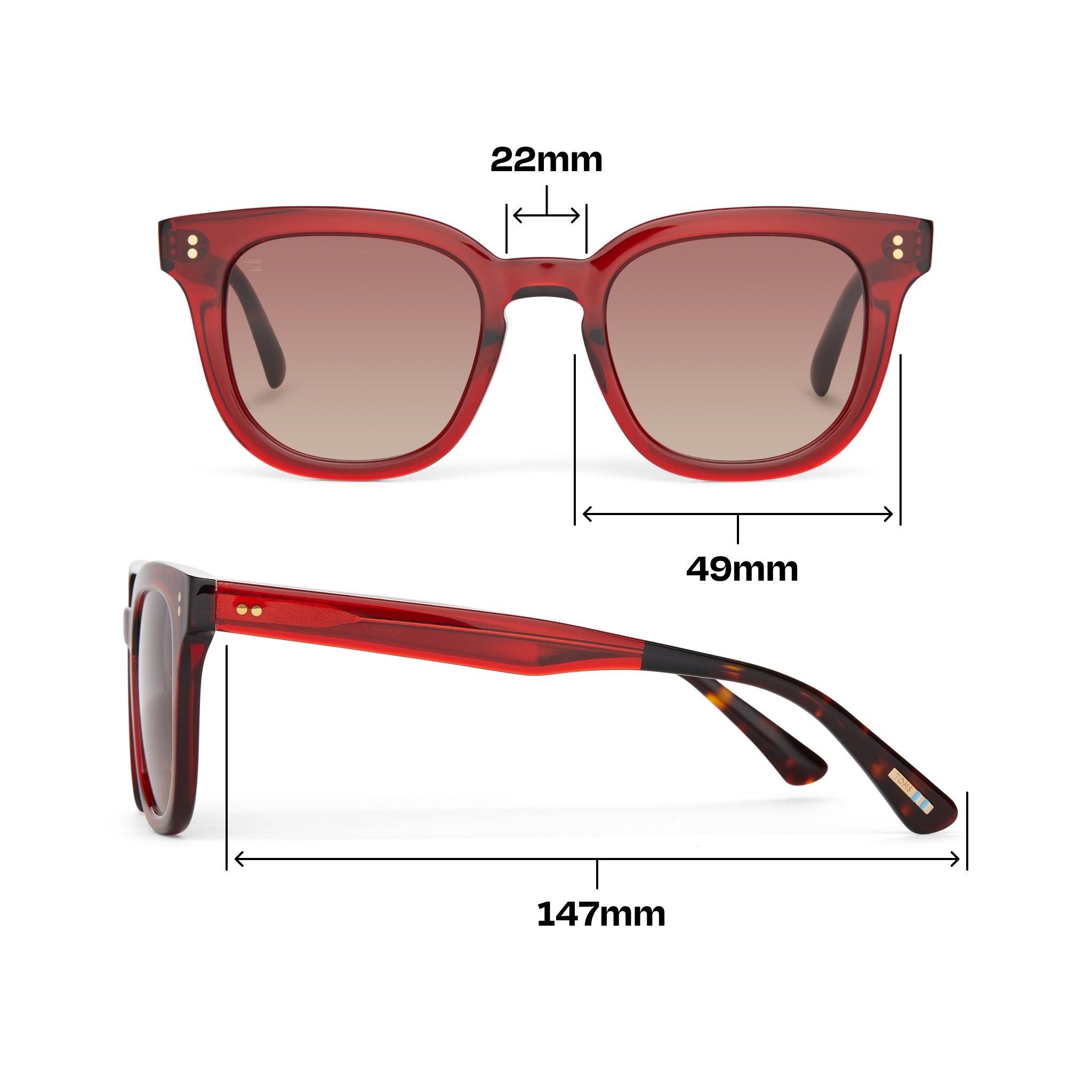 Venice Rosewood Crystal Handcrafted Sunglasses