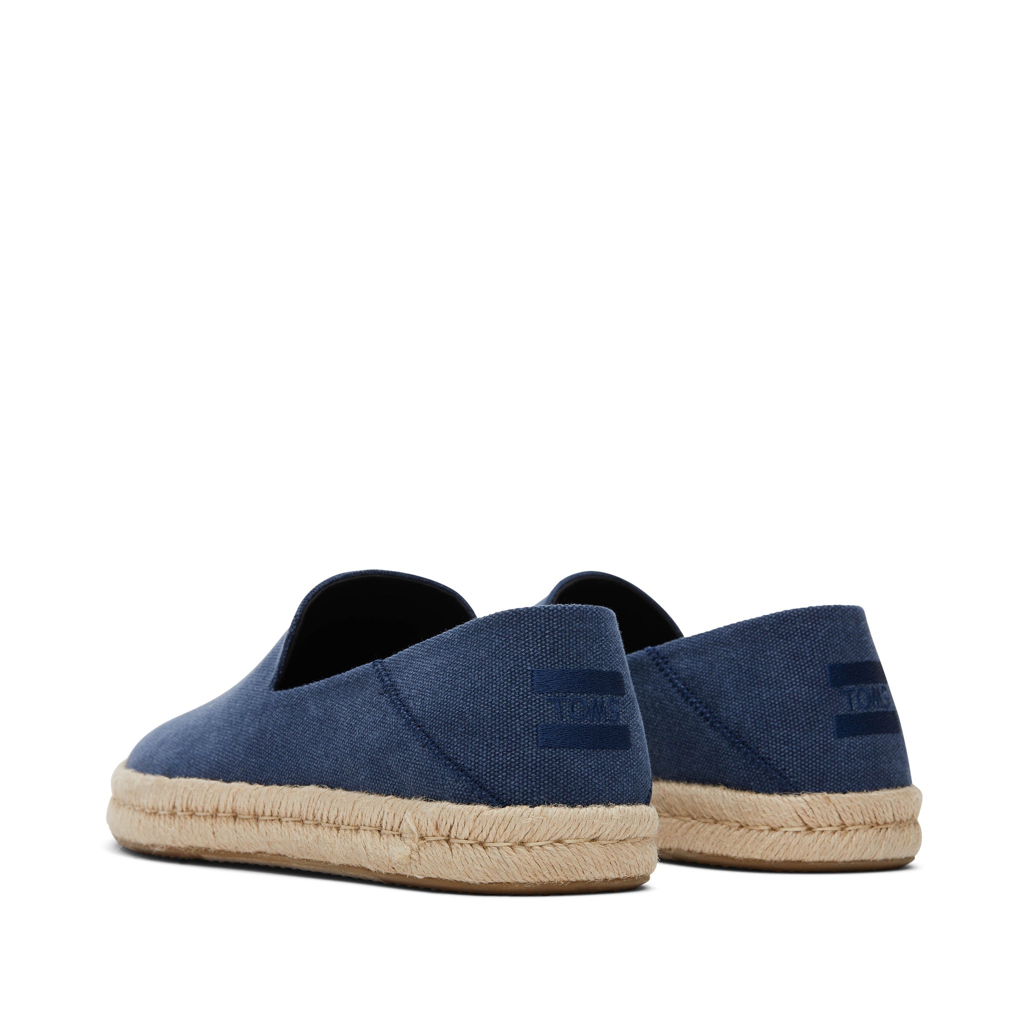 Santiago Loafer - Navy Recycled Cotton Canvas Back View