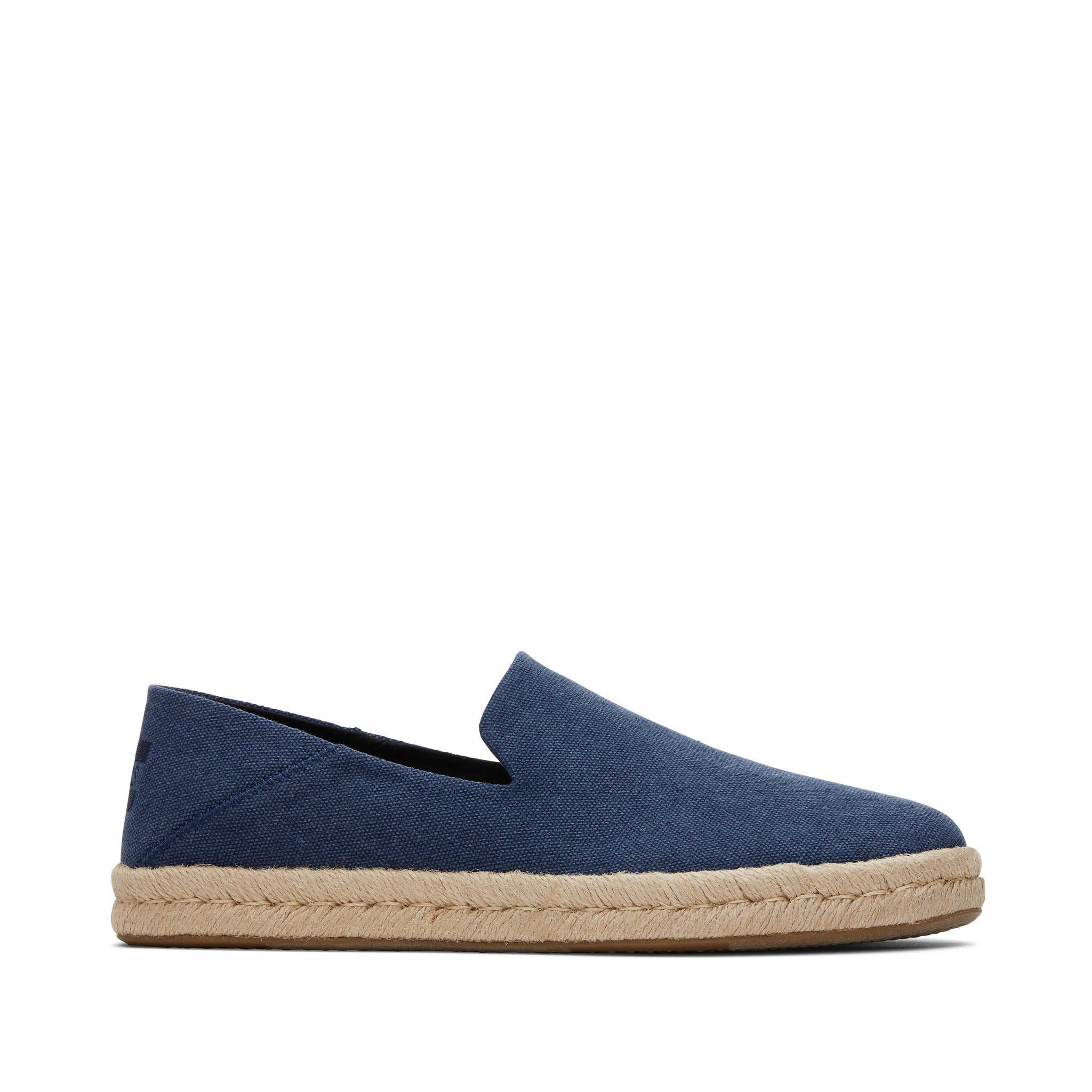Santiago Loafer - Navy Recycled Cotton Canvas Side View