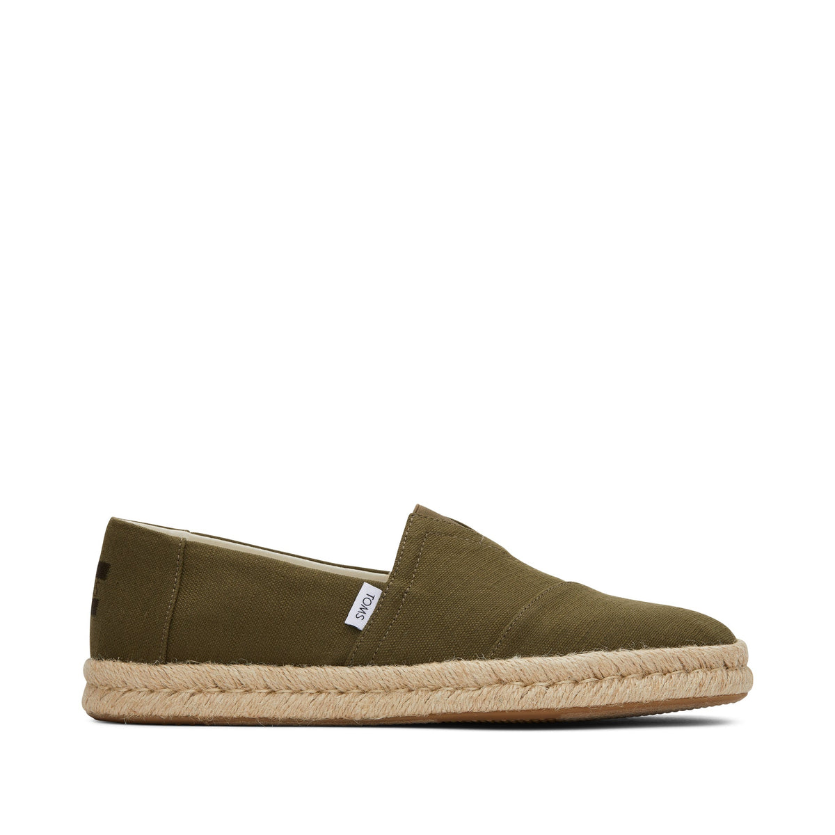 Alpargata Rope 2.0 Espadrille Olive Recycled Cotton Slubby Woven – TOMS.com