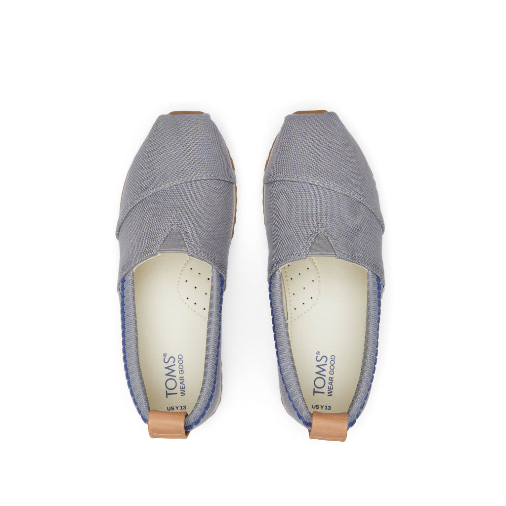 Youth Resident Grey Heritage Canvas Kids Sneaker Top View