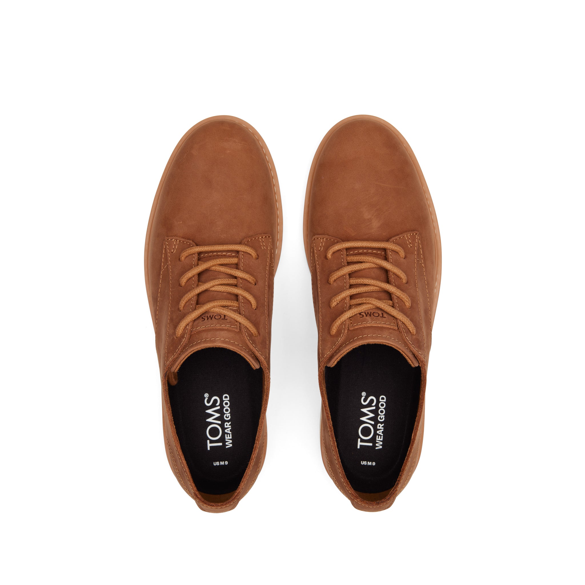 Navi TRVL LITE Tan Water Resistant Dress Shoe Top View