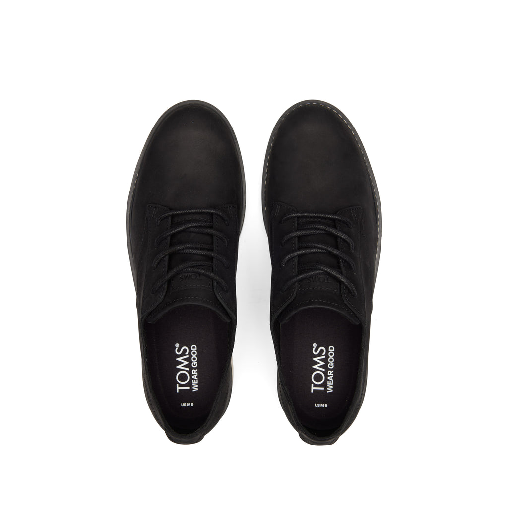 Navi TRVL LITE Black Water Resistant Dress Shoe Top View