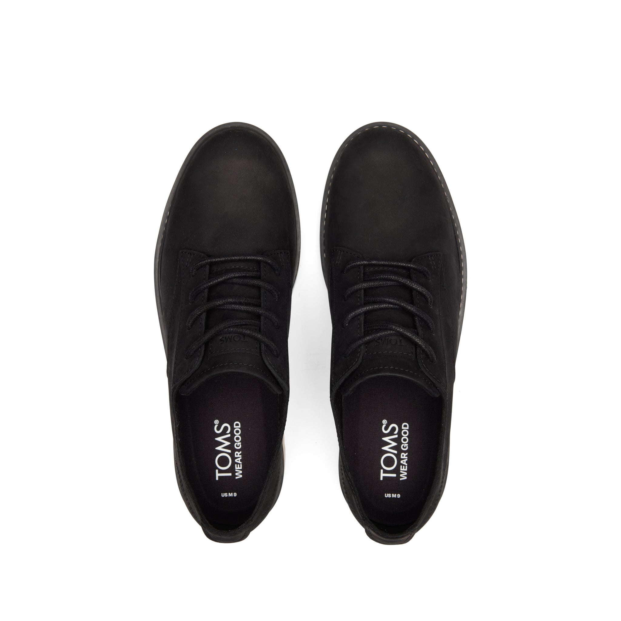 Navi TRVL LITE Black Water Resistant Dress Shoe Top View