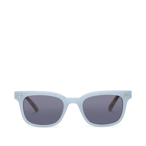 Ashtyn Milky Blue Handcrafted Sunglasses Front View