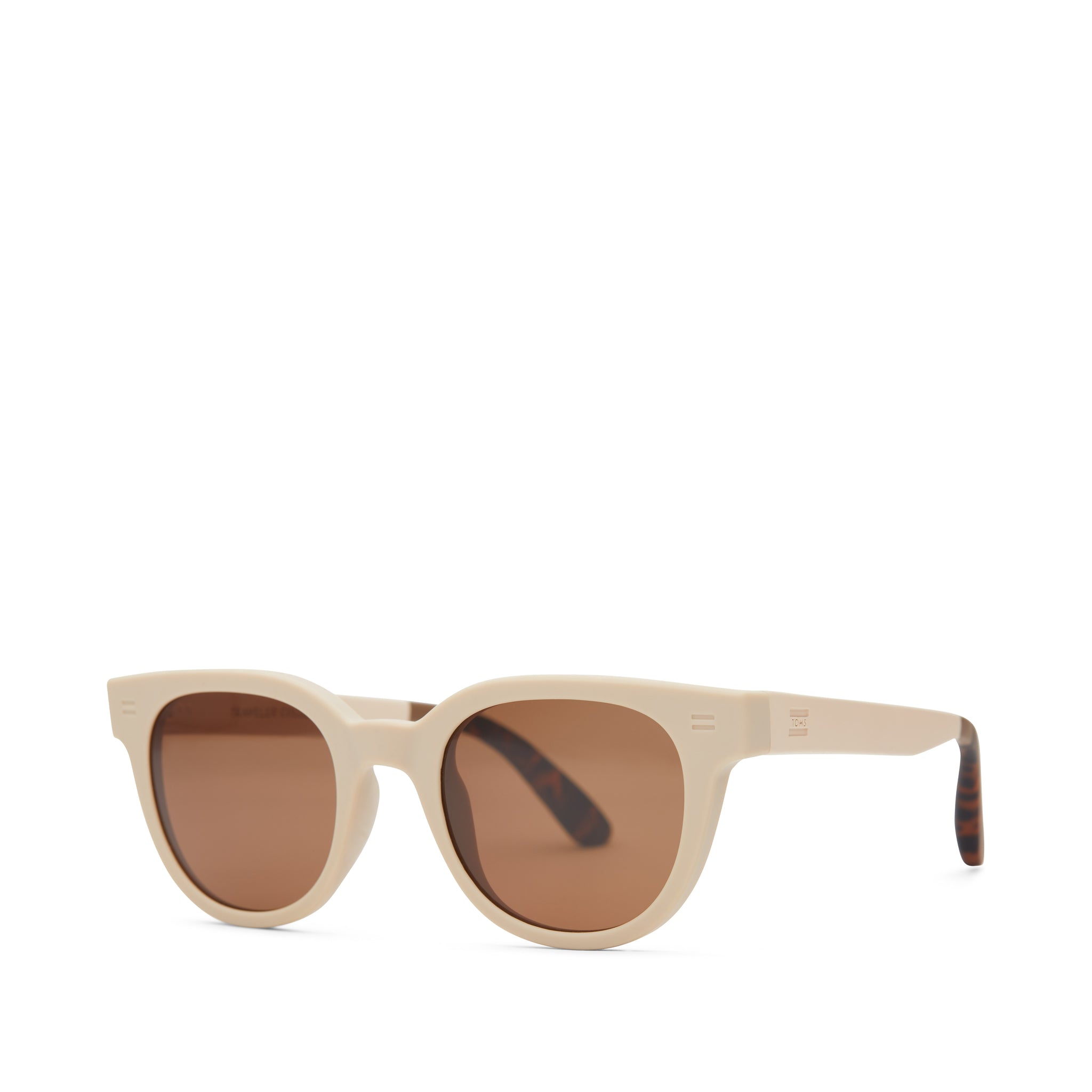 Rhodes Oatmilk Traveler Sunglasses Side View