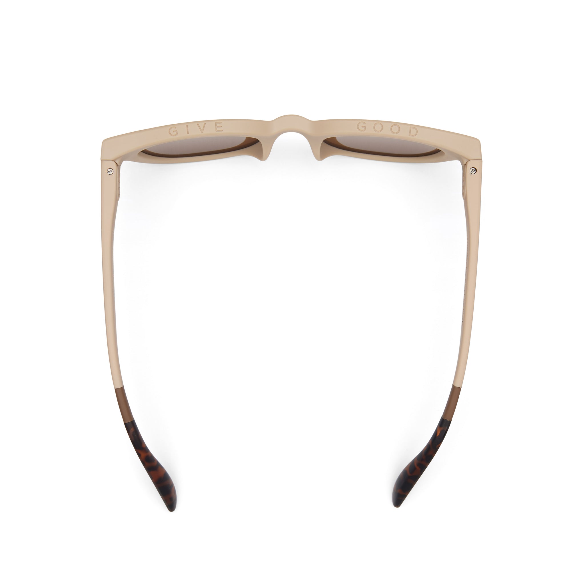 Rhodes Oatmilk Traveler Sunglasses Top View