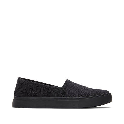Kameron Black Slip On Sneaker Side View