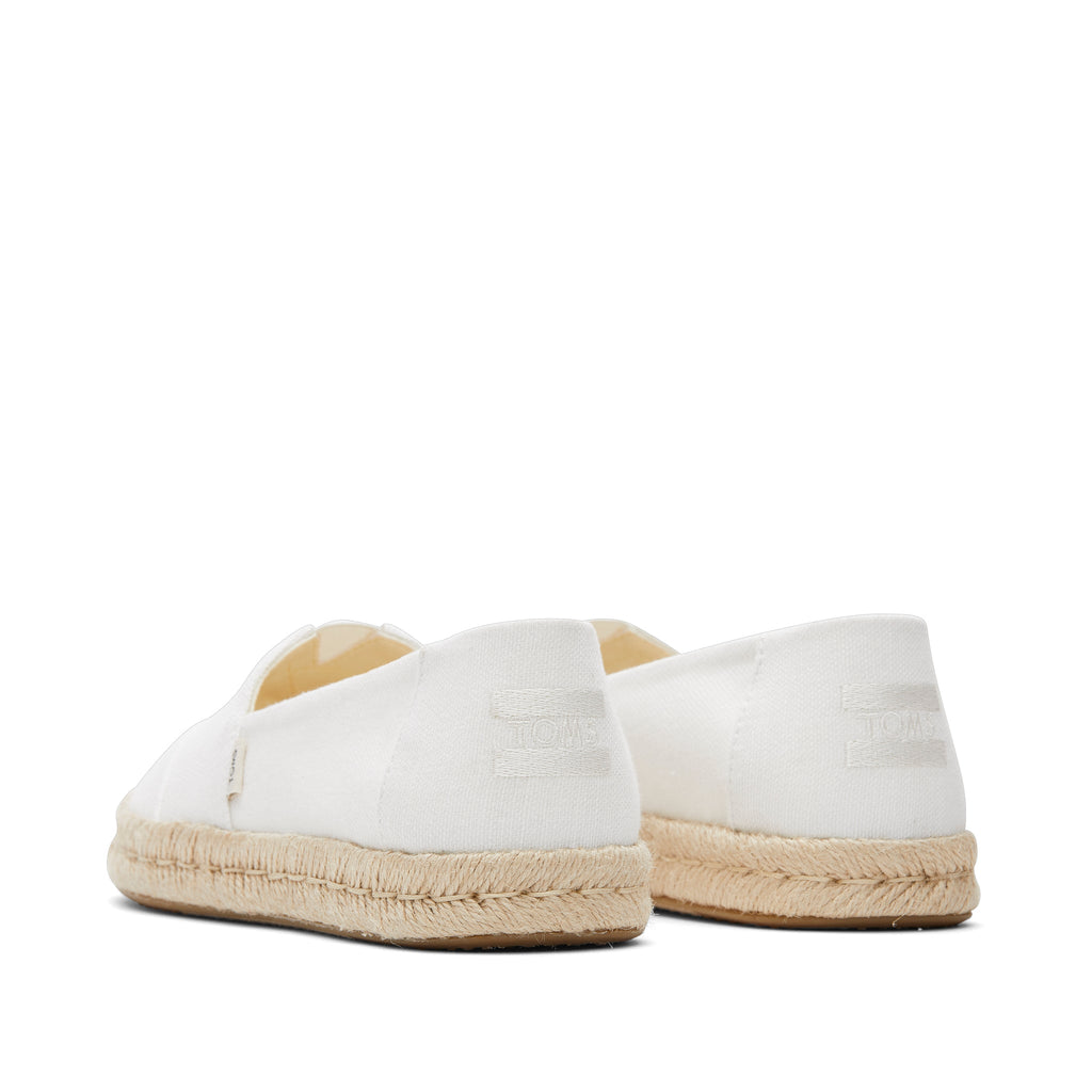 Alpargata Rope 2.0 Espadrille - White Recycled Cotton Back View