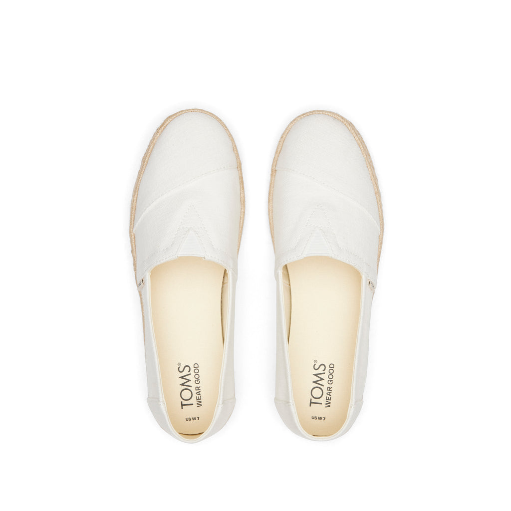 Alpargata Rope 2.0 Espadrille - White Recycled Cotton Top View