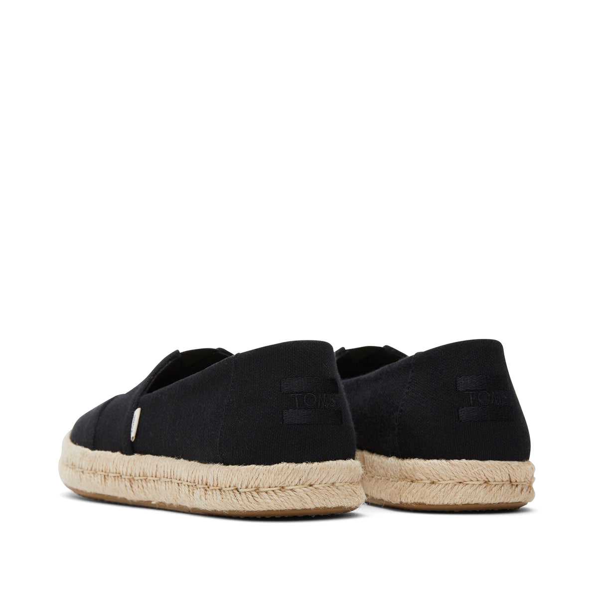 Womens Alpargata Rope 2.0 Black Recycled Cotton Espadrille – TOMS.com