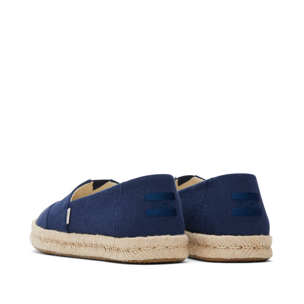 Alpargata Rope 2.0 Navy Recycled Cotton Espadrille Back View