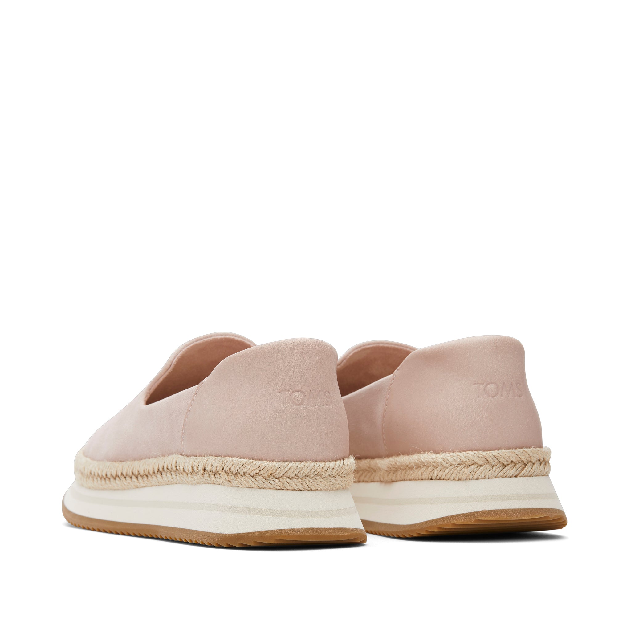 Jocelyn Pink Suede Espadrille Sneaker Back View