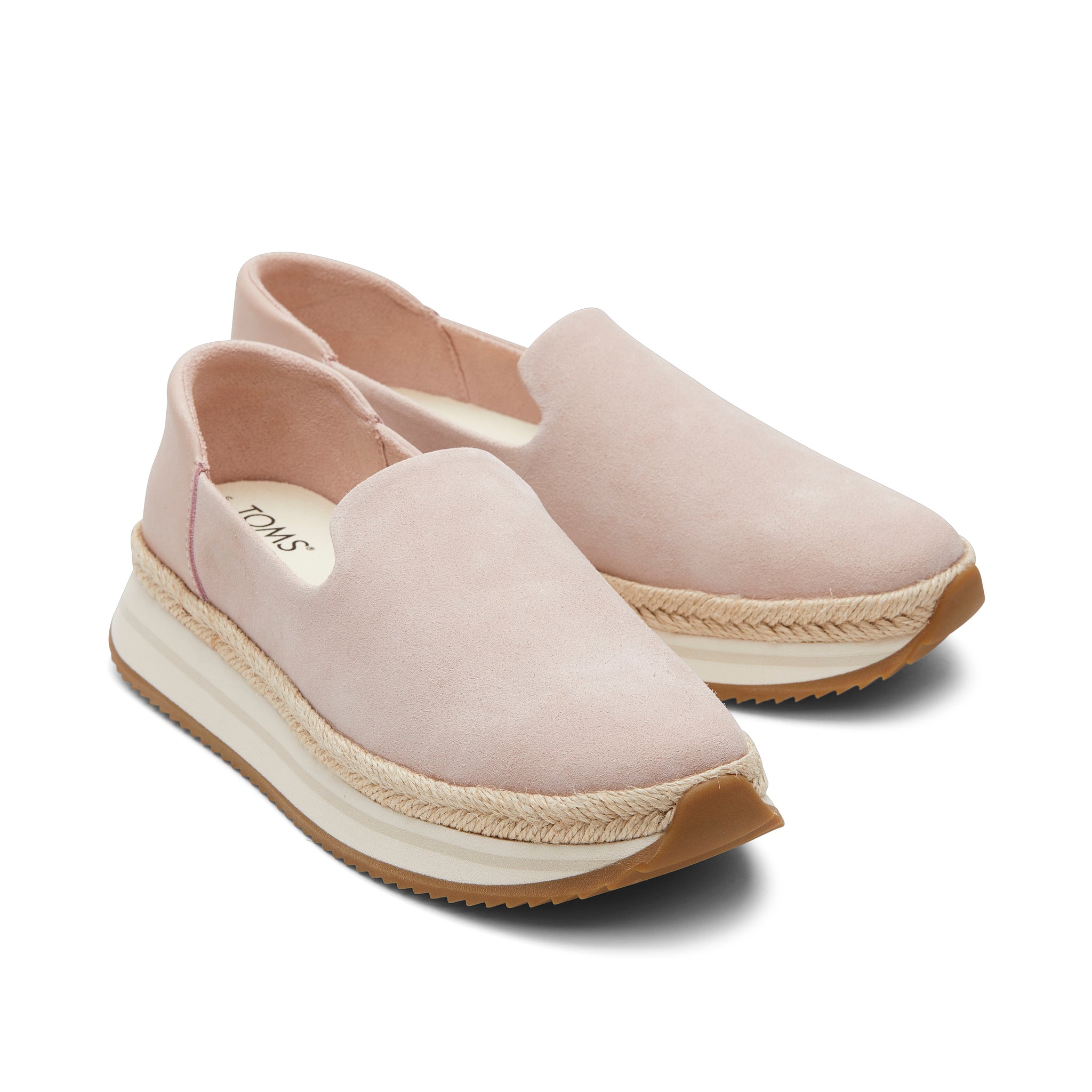 Jocelyn Pink Suede Espadrille Sneaker Front View