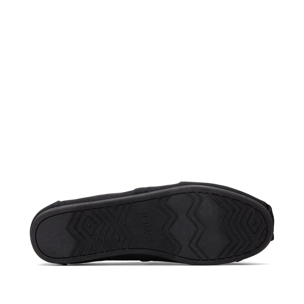 Alpargata All Black Heritage Canvas Bottom Sole View