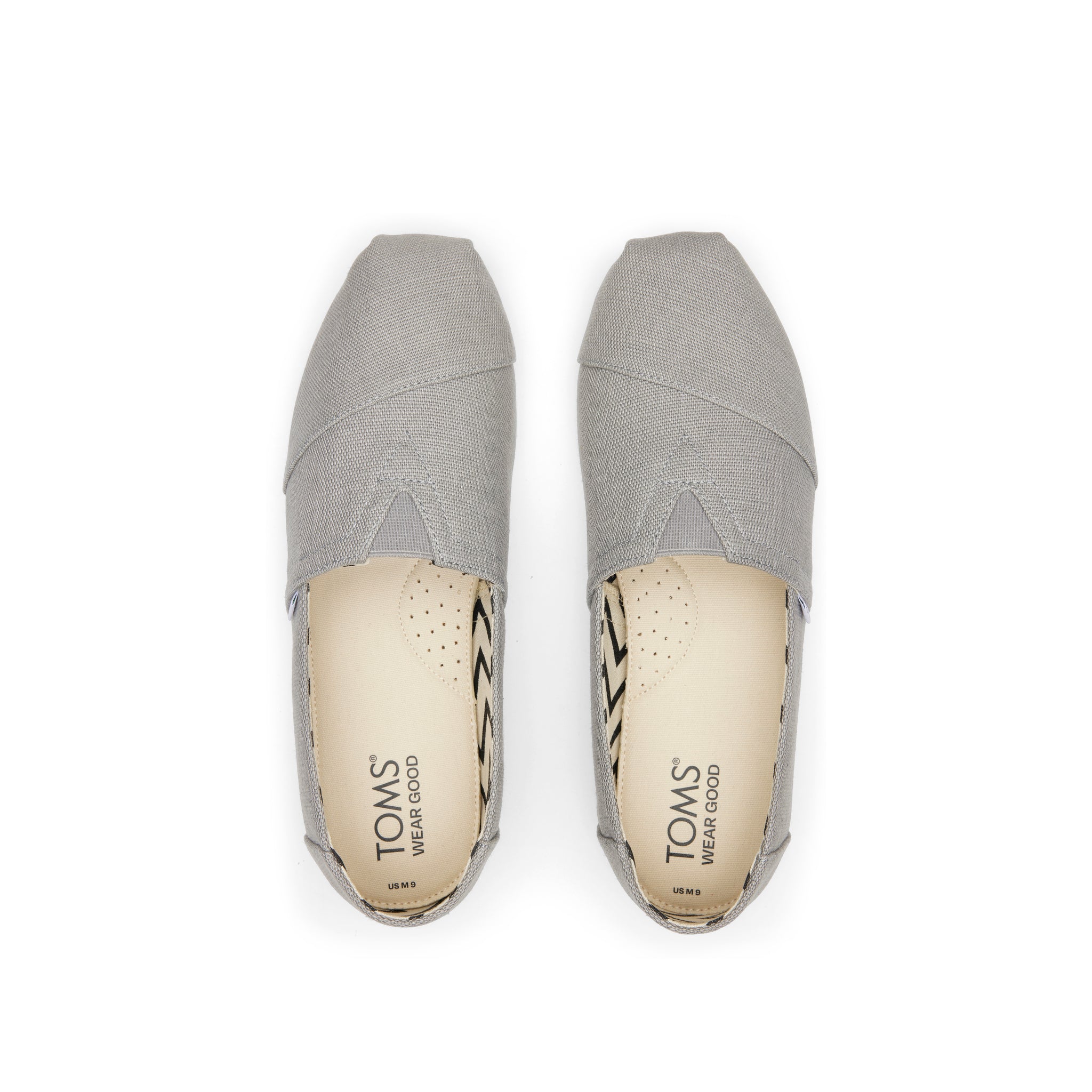 Alpargata Grey Heritage Canvas Top View