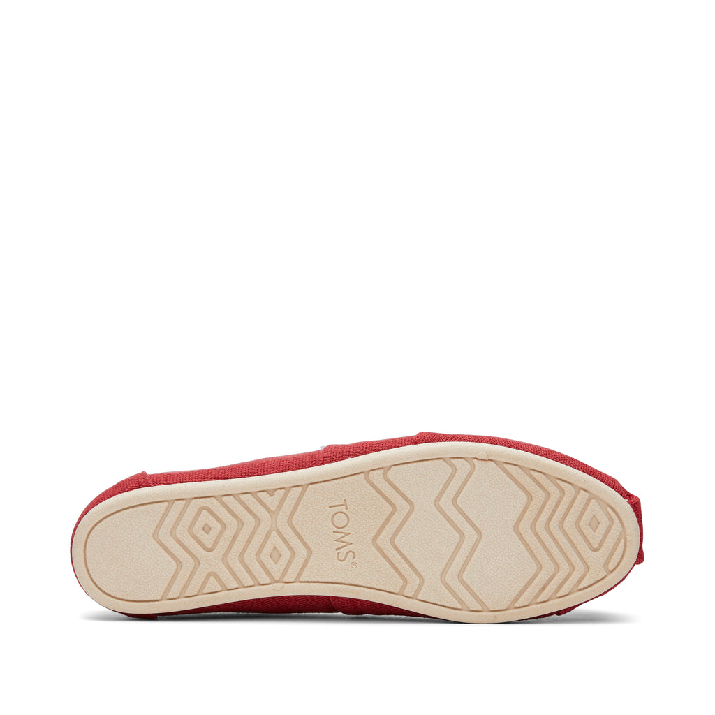 Alpargata Red Heritage Canvas Bottom Sole View