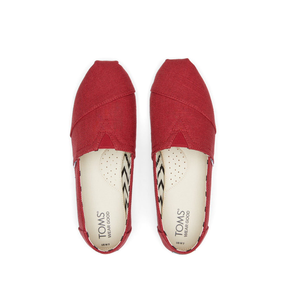 Alpargata Red Heritage Canvas Top View