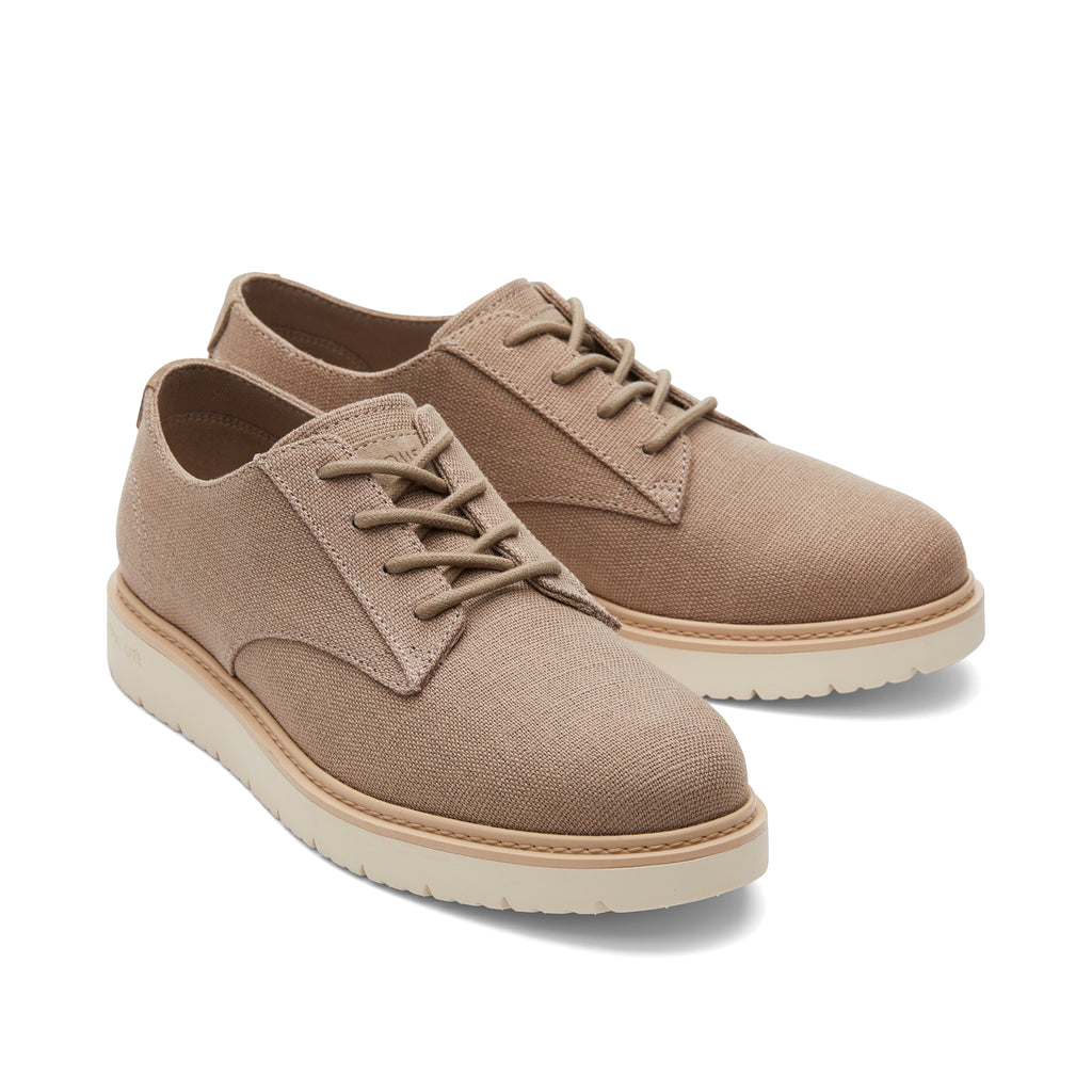 Navi TRVL LITE Taupe Heritage Canvas Dress Shoe Front View