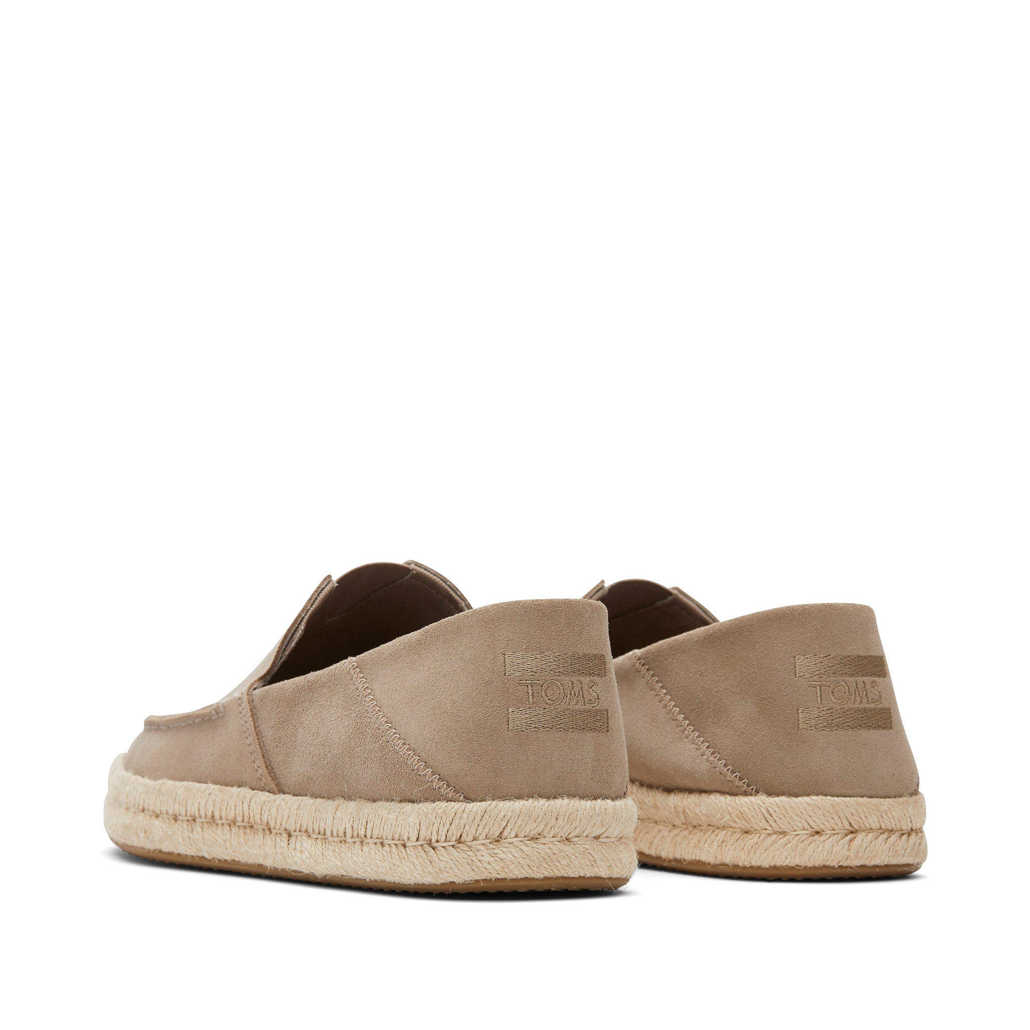 Alonso Taupe Suede Rope Loafer Back View