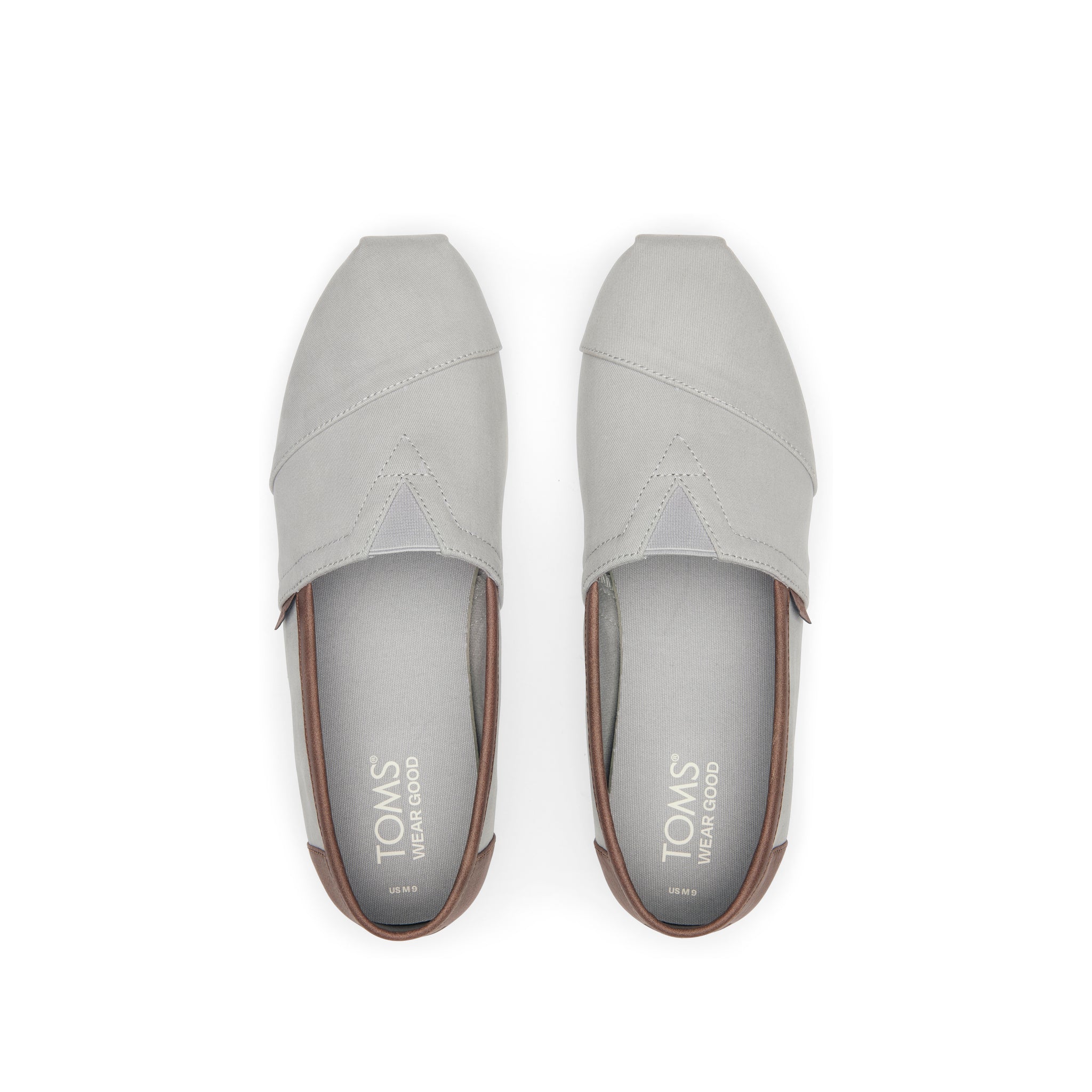 Alpargata Grey SyntheticTrim Top View